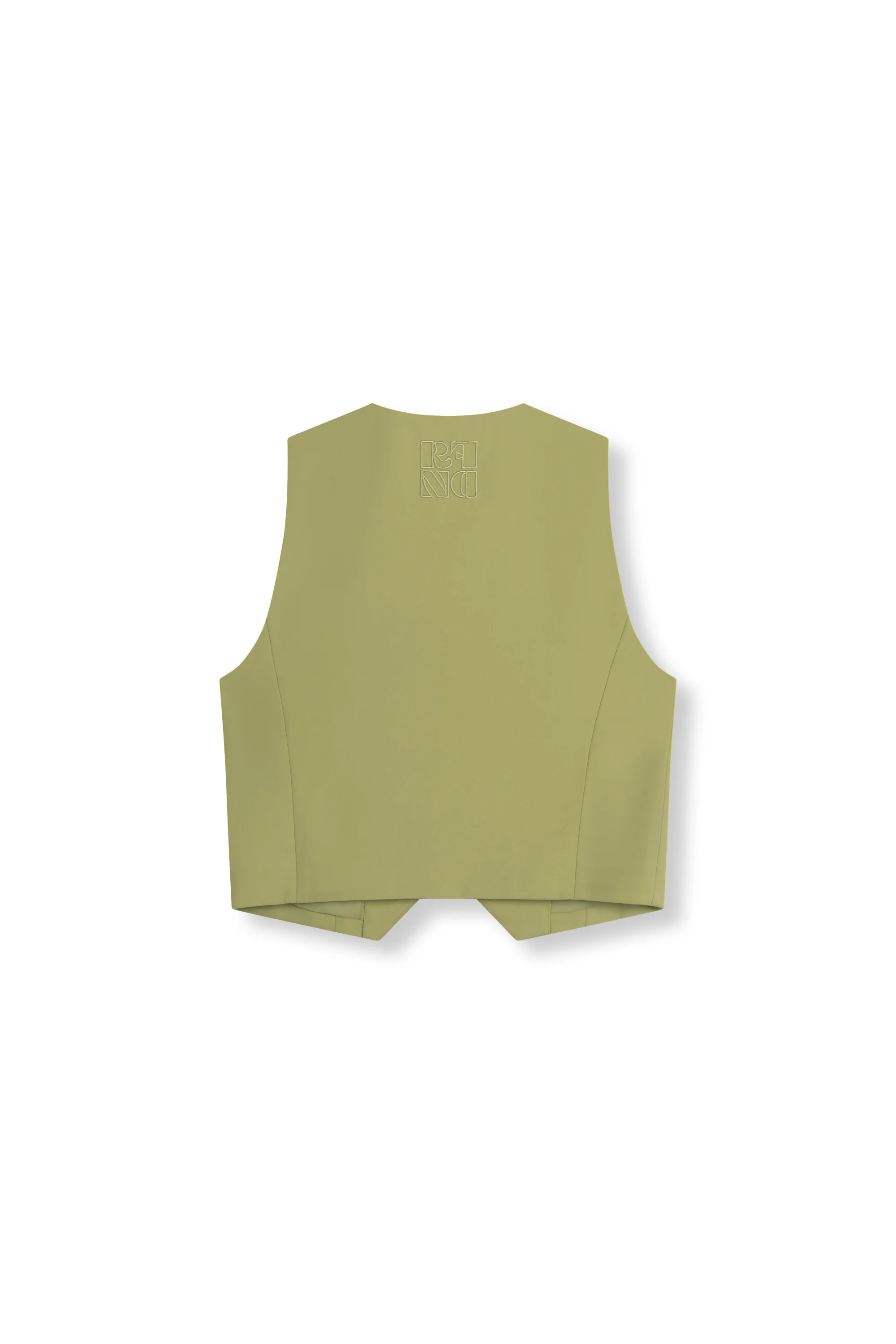 Relaxed waistcoat Lille | Matcha | Refined Department - Image 8
