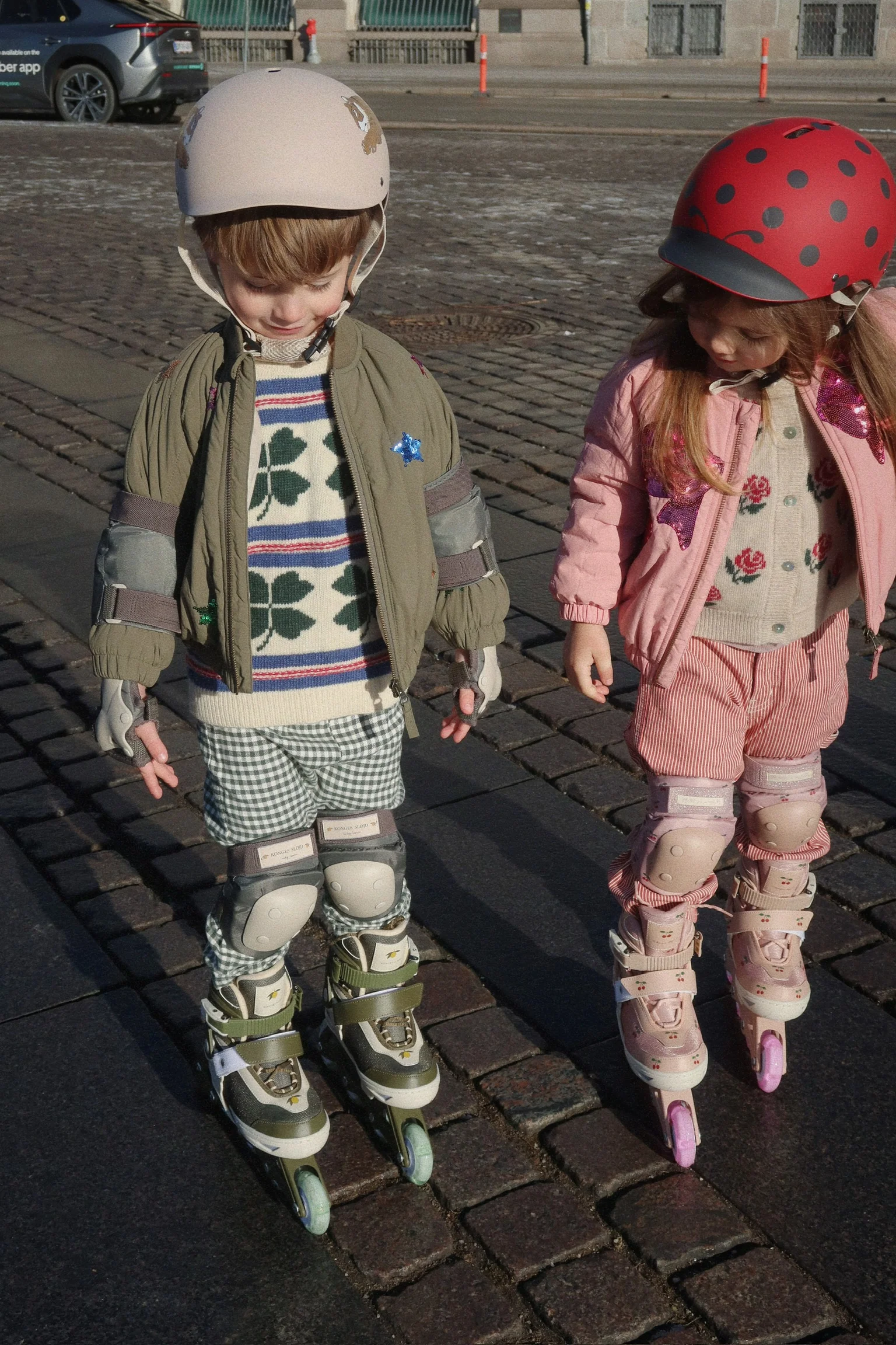 Roller skates light up | Cherry blush | Konges Slojd - Image 4
