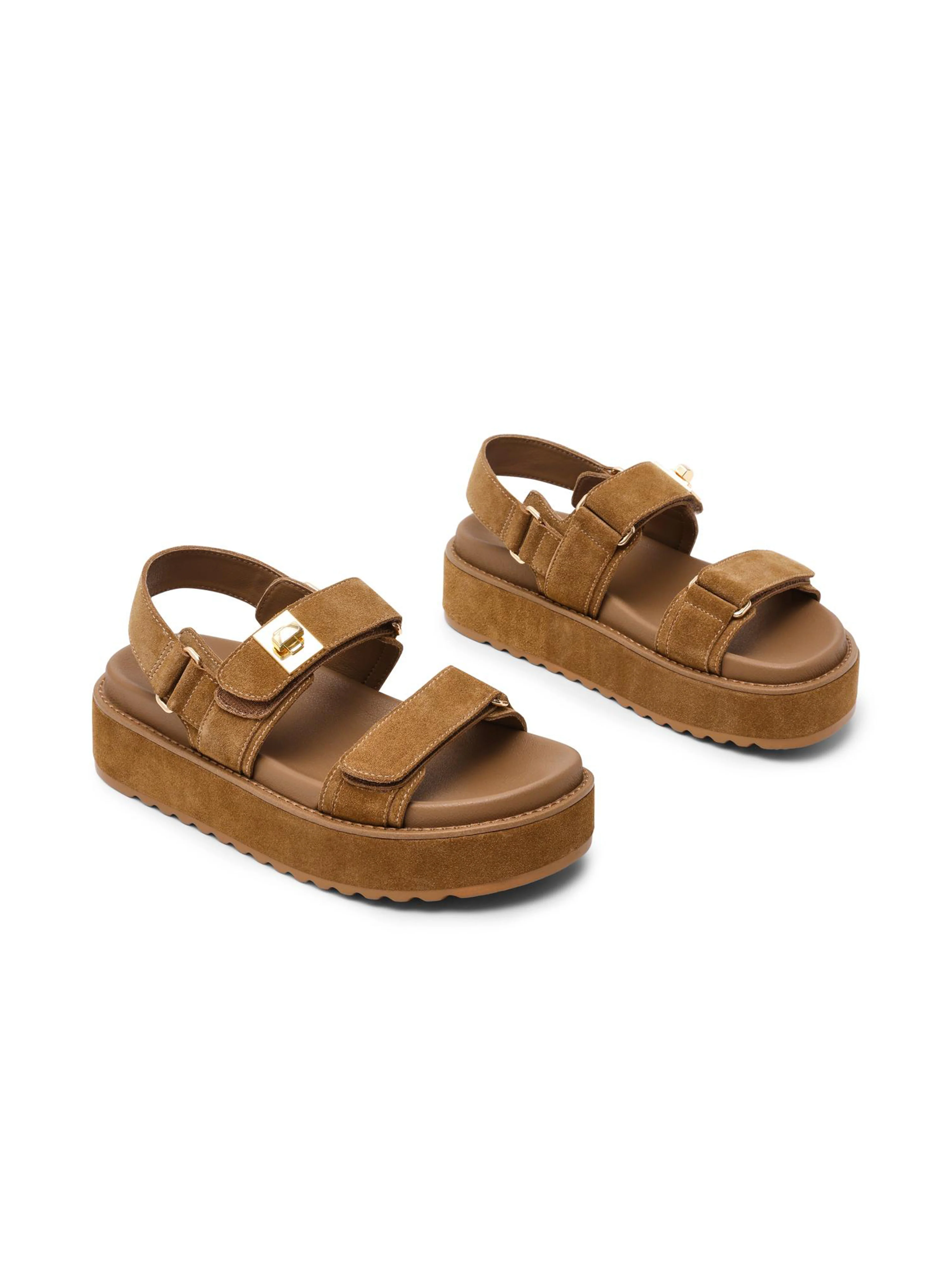 Sandaal Bigmona | Tan suede | Steve Madden - Image 4