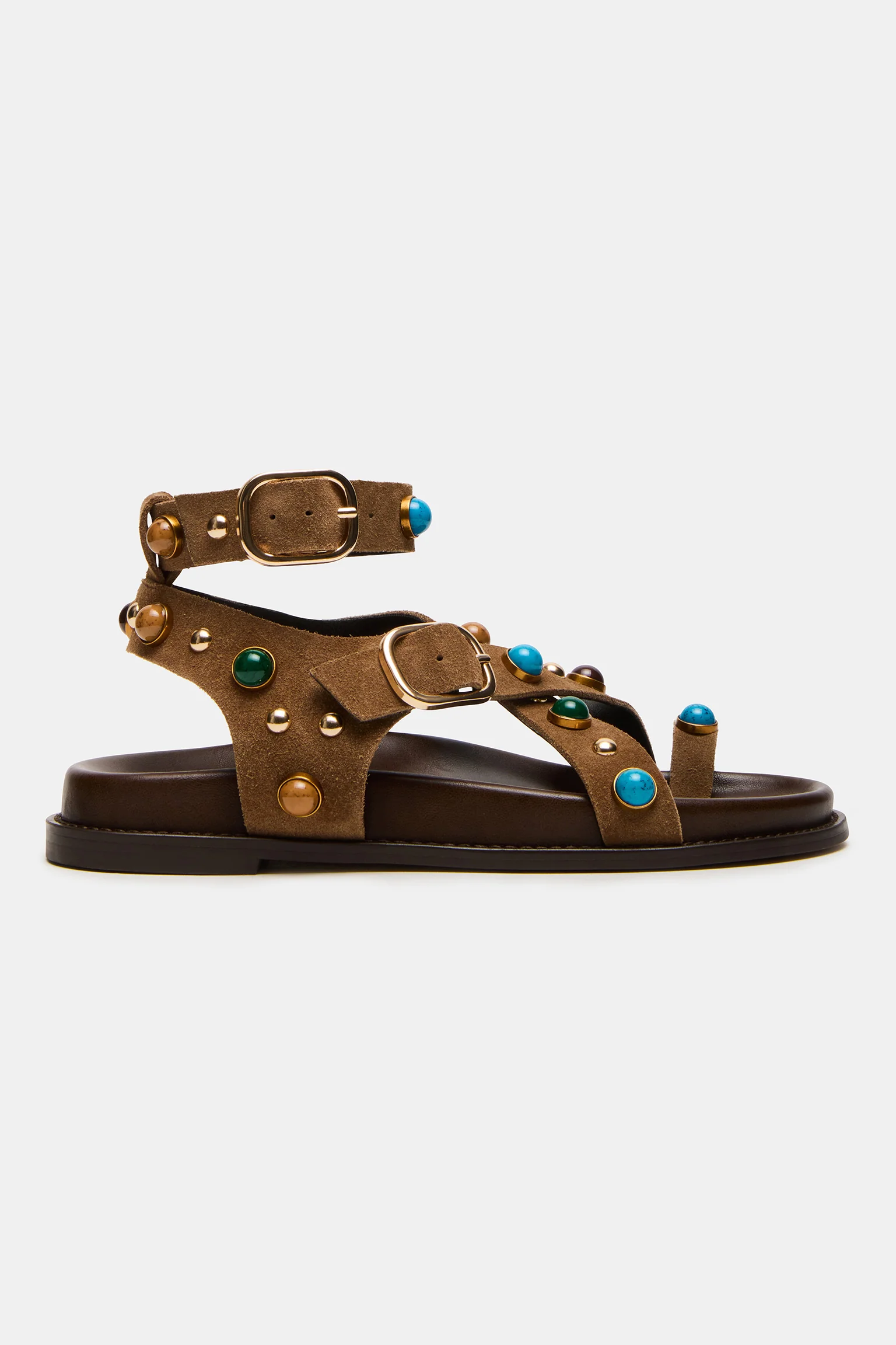 Sandaal Linear | Taupe suede | Steve Madden - Image 2