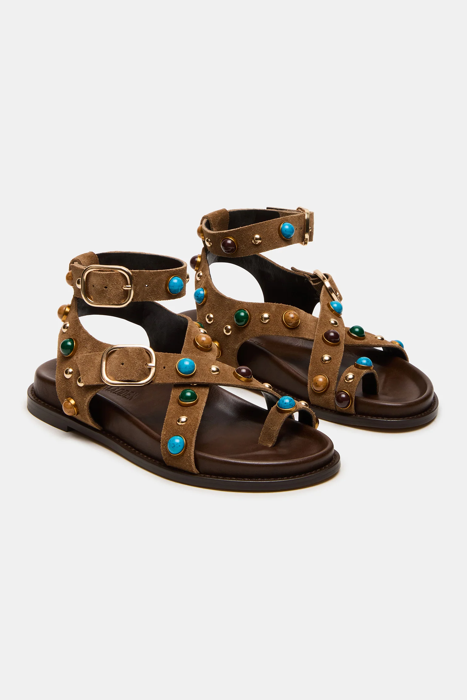 Sandaal Linear | Taupe suede | Steve Madden - Image 3