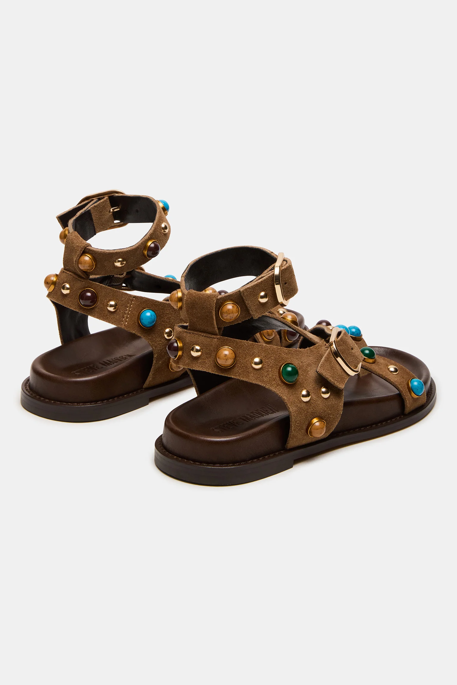 Sandaal Linear | Taupe suede | Steve Madden - Image 4