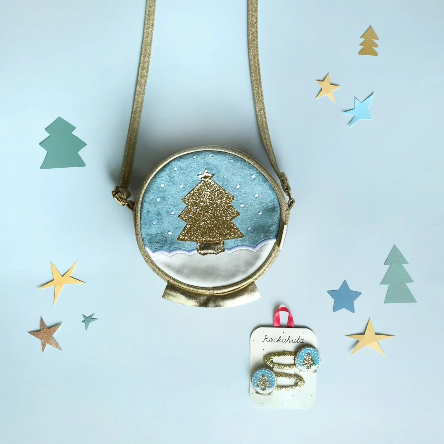 Shimmer snow globe clips | Rockahula - Image 2