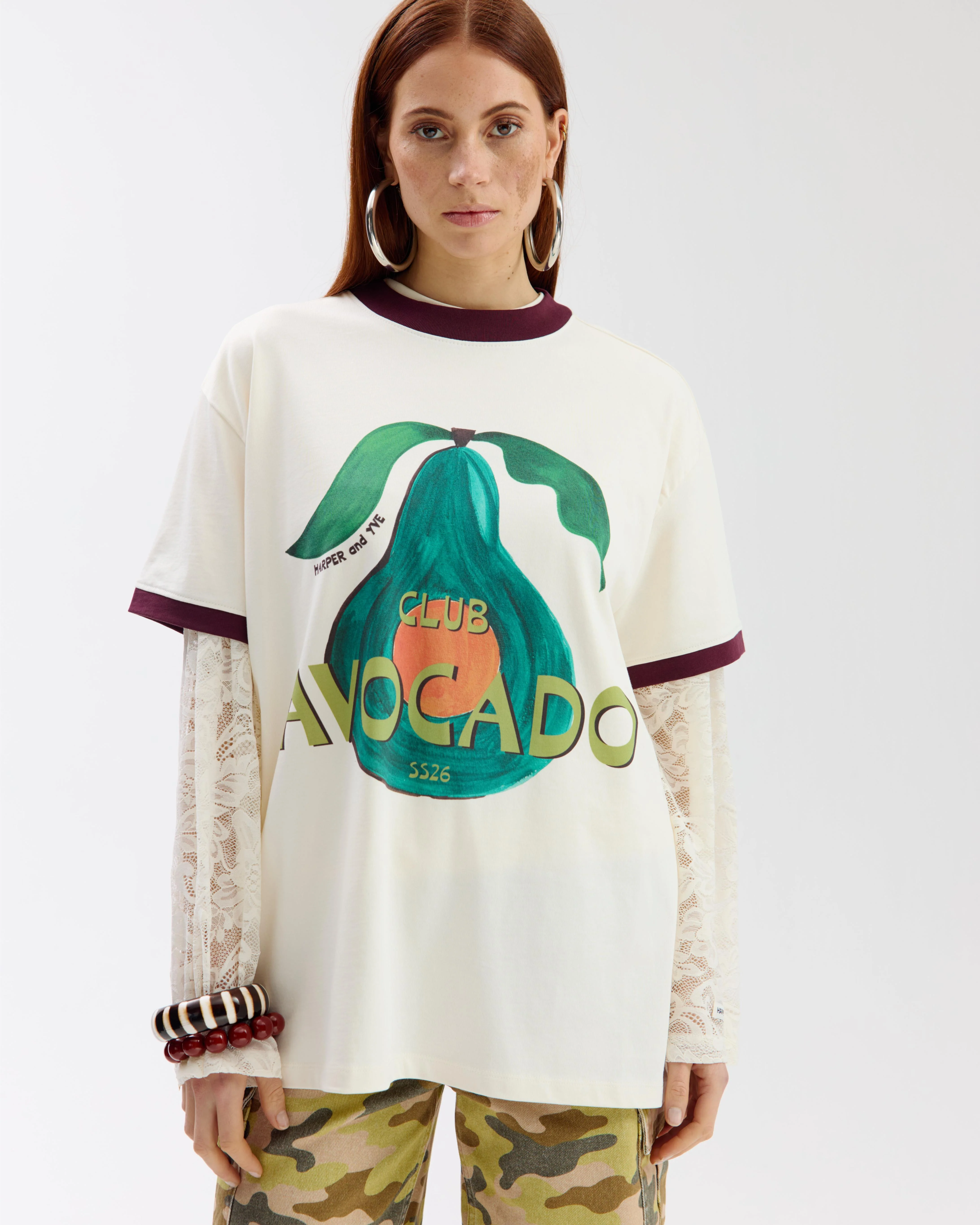 Shirt club avocado | Ecru | Harper & Yve - Image 3