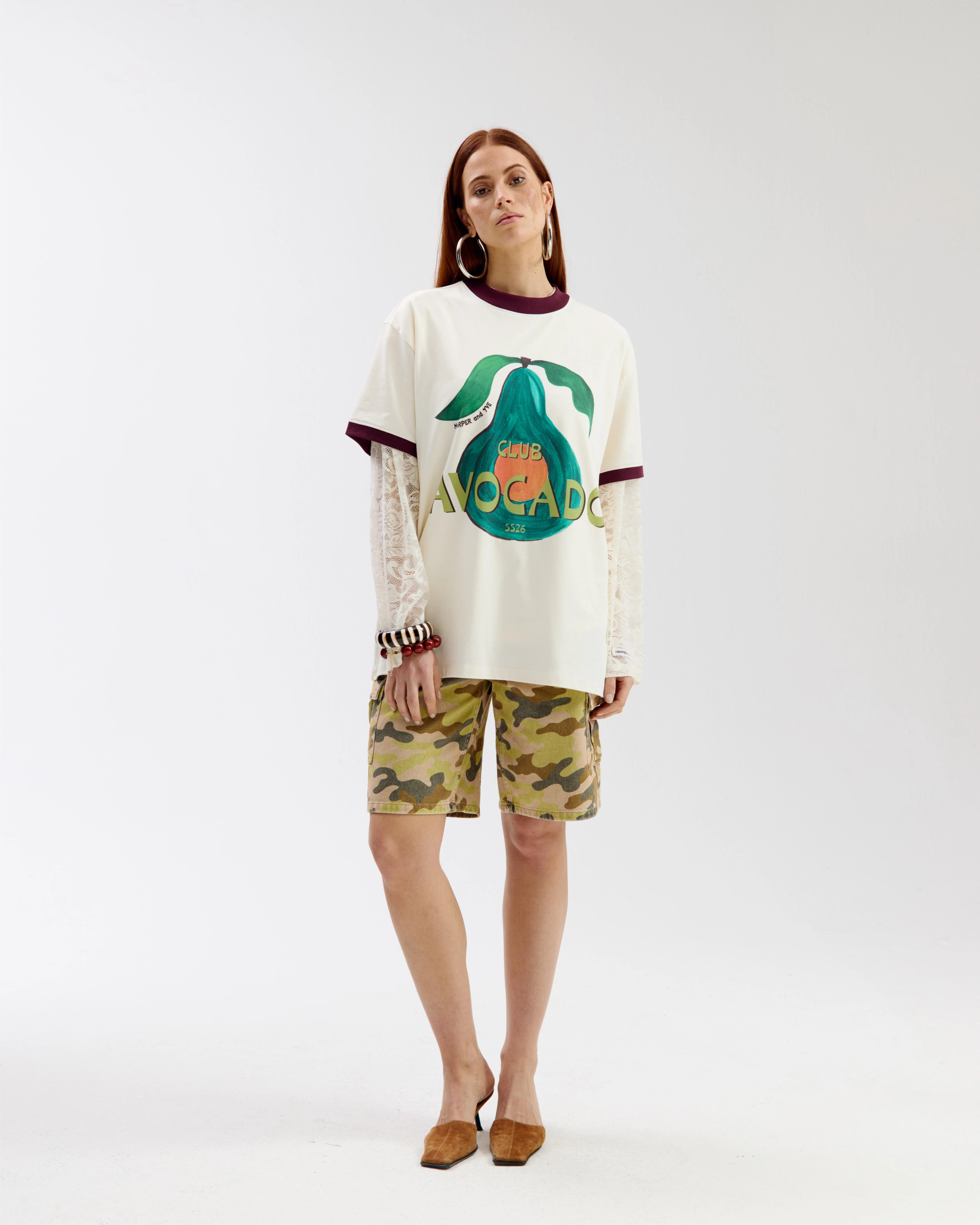 Shirt club avocado | Ecru | Harper & Yve - Image 5