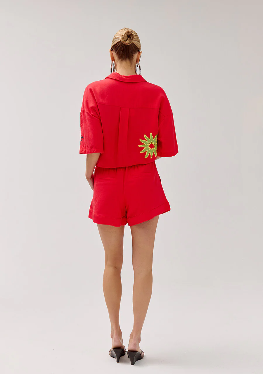 Short Tessa | Poppy red | Harper & Yve - Image 5