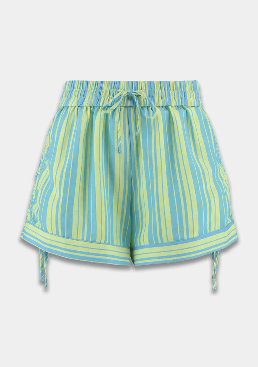 Short Yessie | Blue yellow stripe | Harper & Yve - Image 9