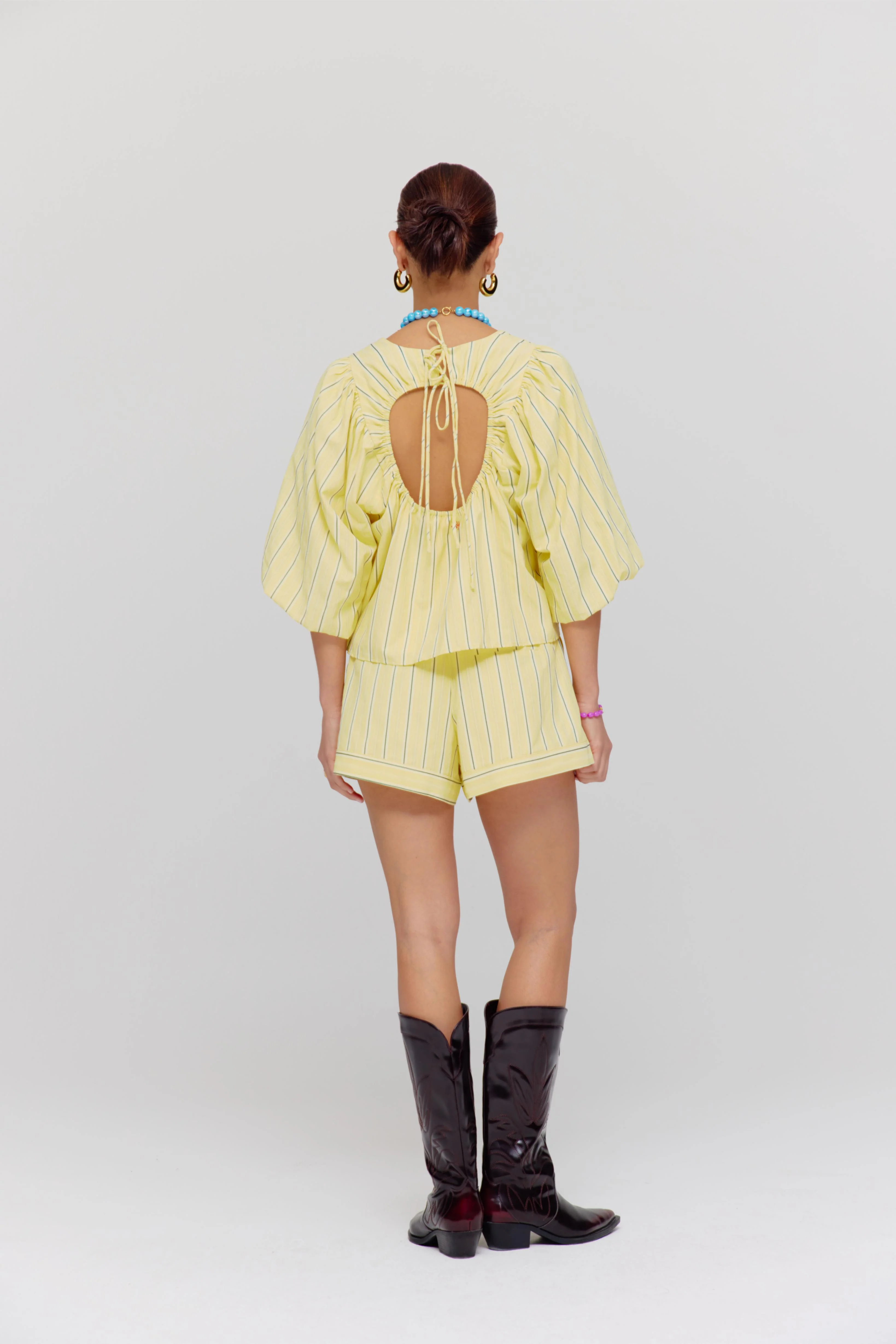 Short Yessie | Yellow stripe | Harper & Yve - Image 5