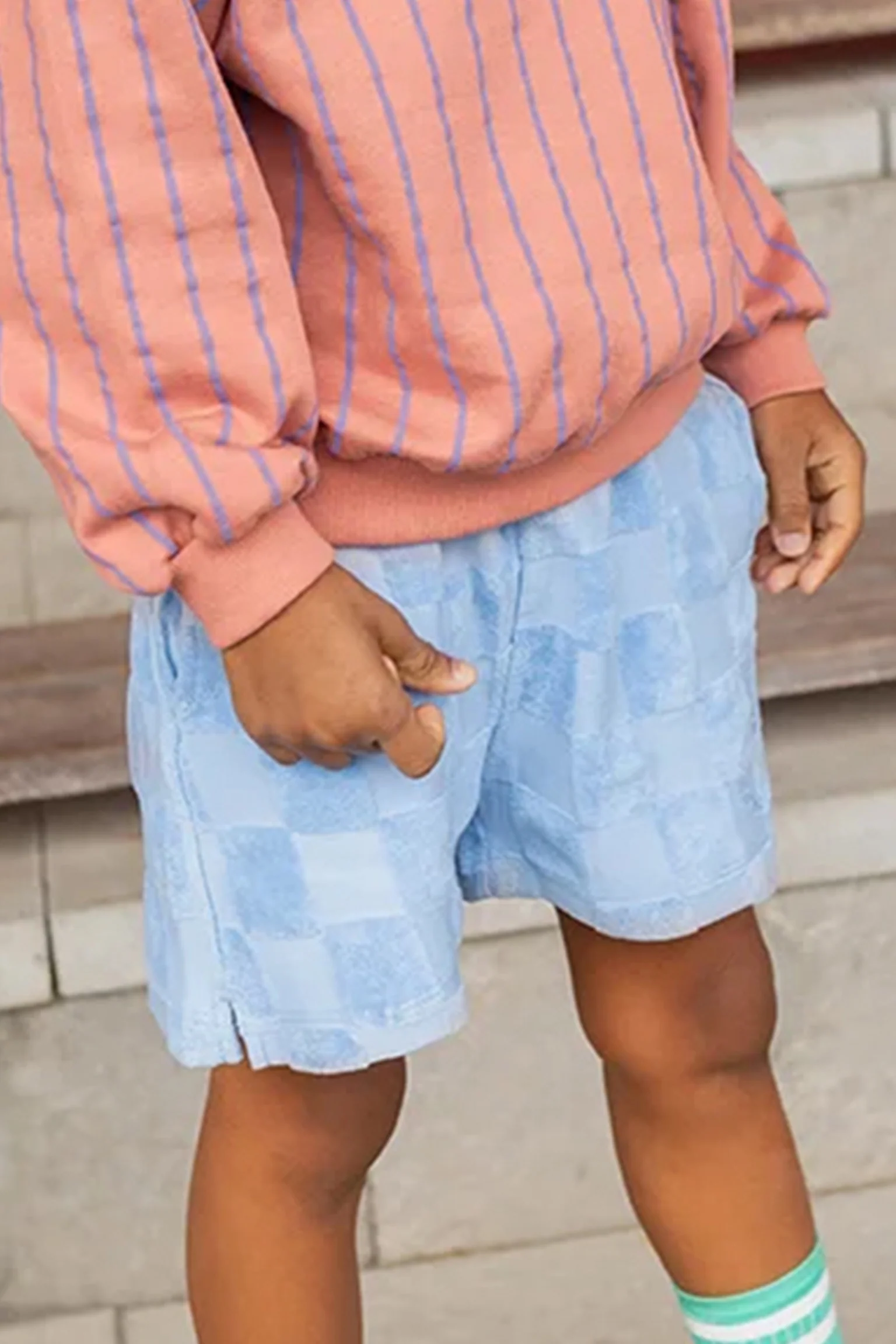 Shorts terry block | Forever blue | Sproet & Sprout - Image 2