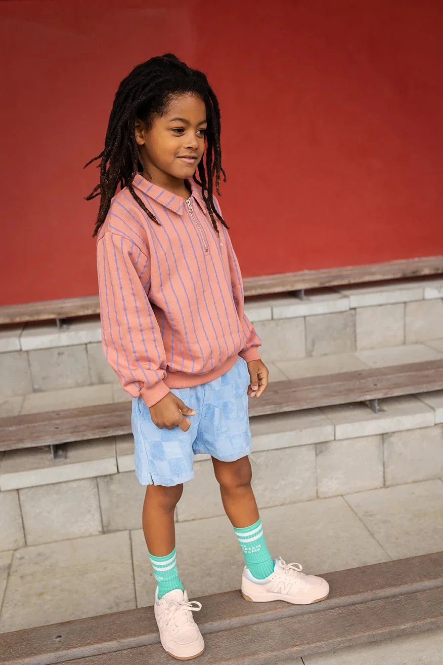 Shorts terry block | Forever blue | Sproet & Sprout - Image 3