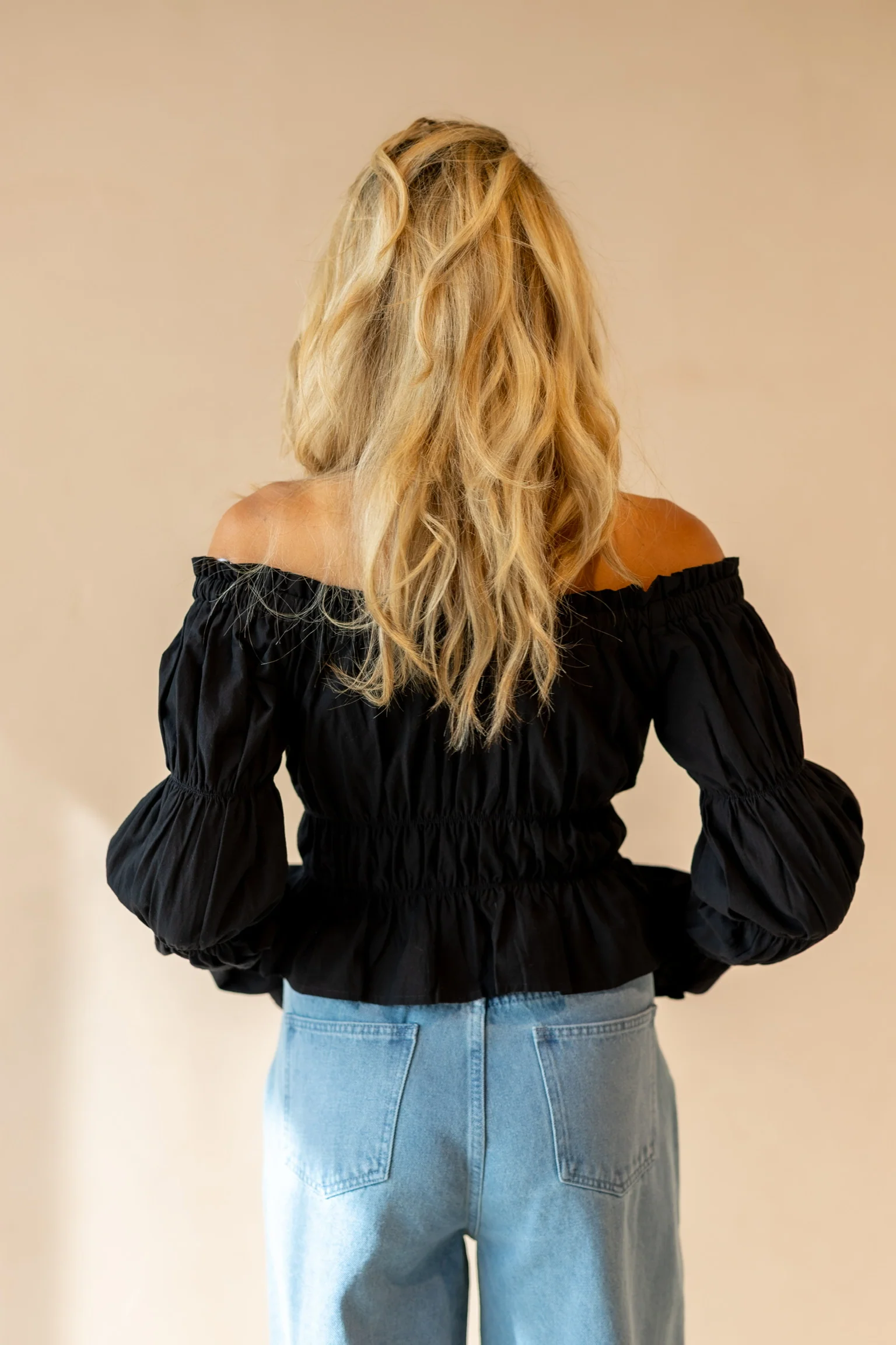 Smock top Laana | Black | Refined Department - Image 3