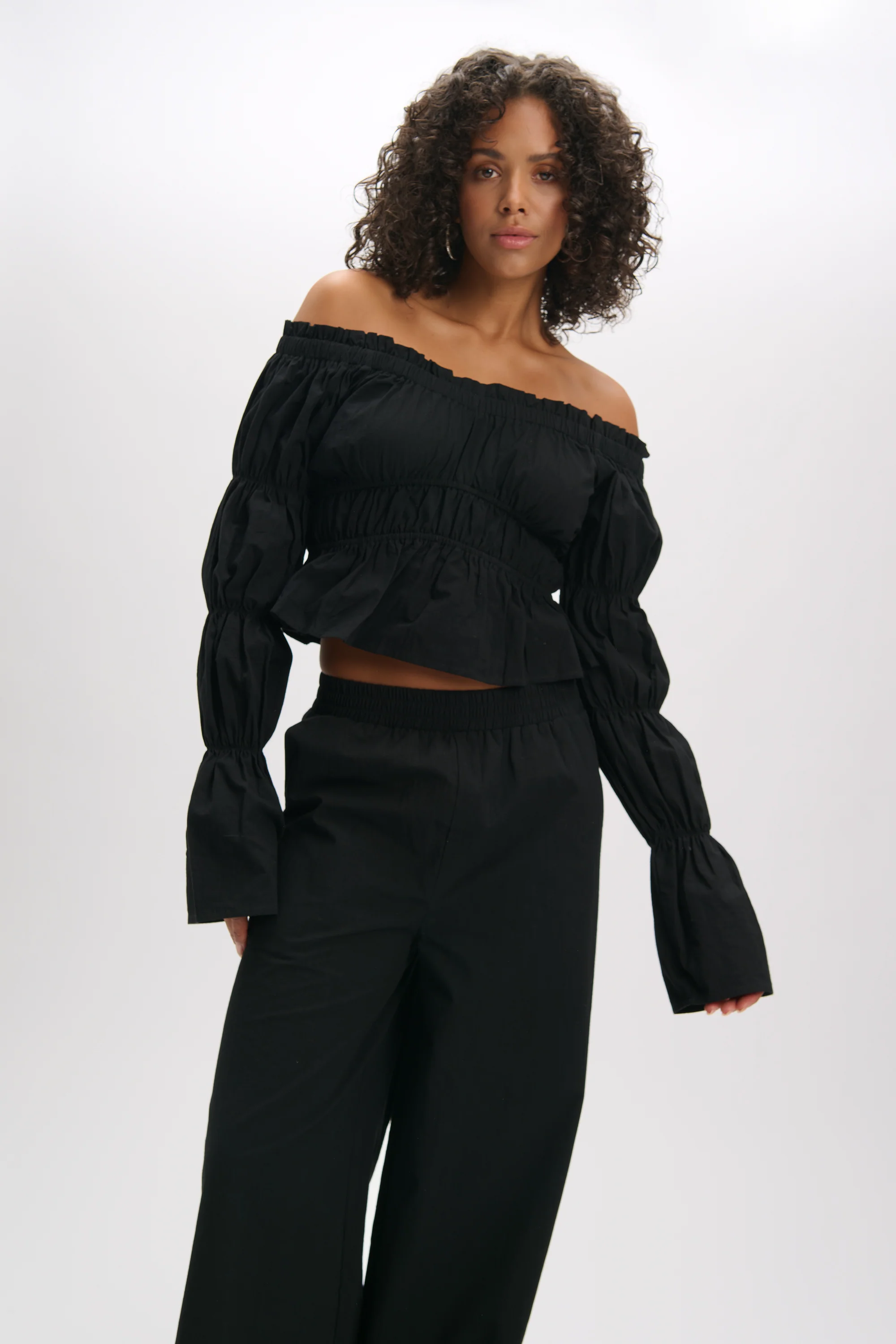 Smock top Laana | Black | Refined Department - Image 6