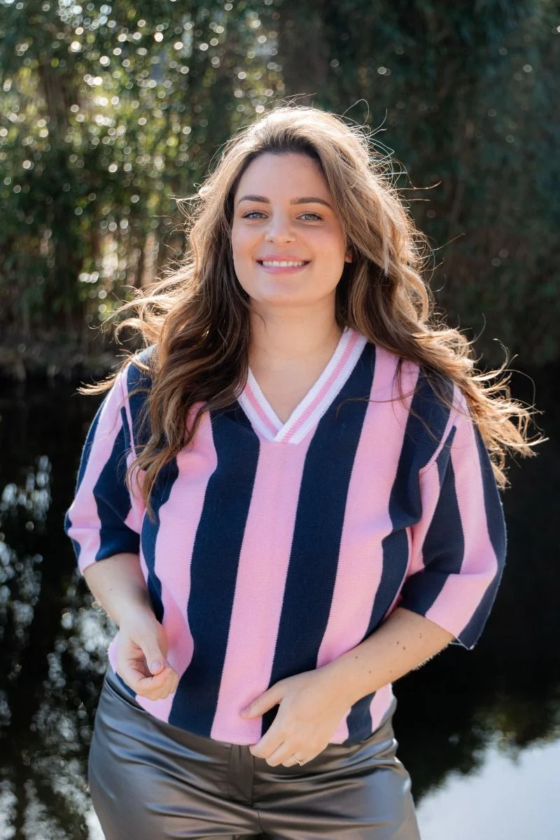 Soccer Tee | Pink vs. Navy | Studio Poespas - Image 8