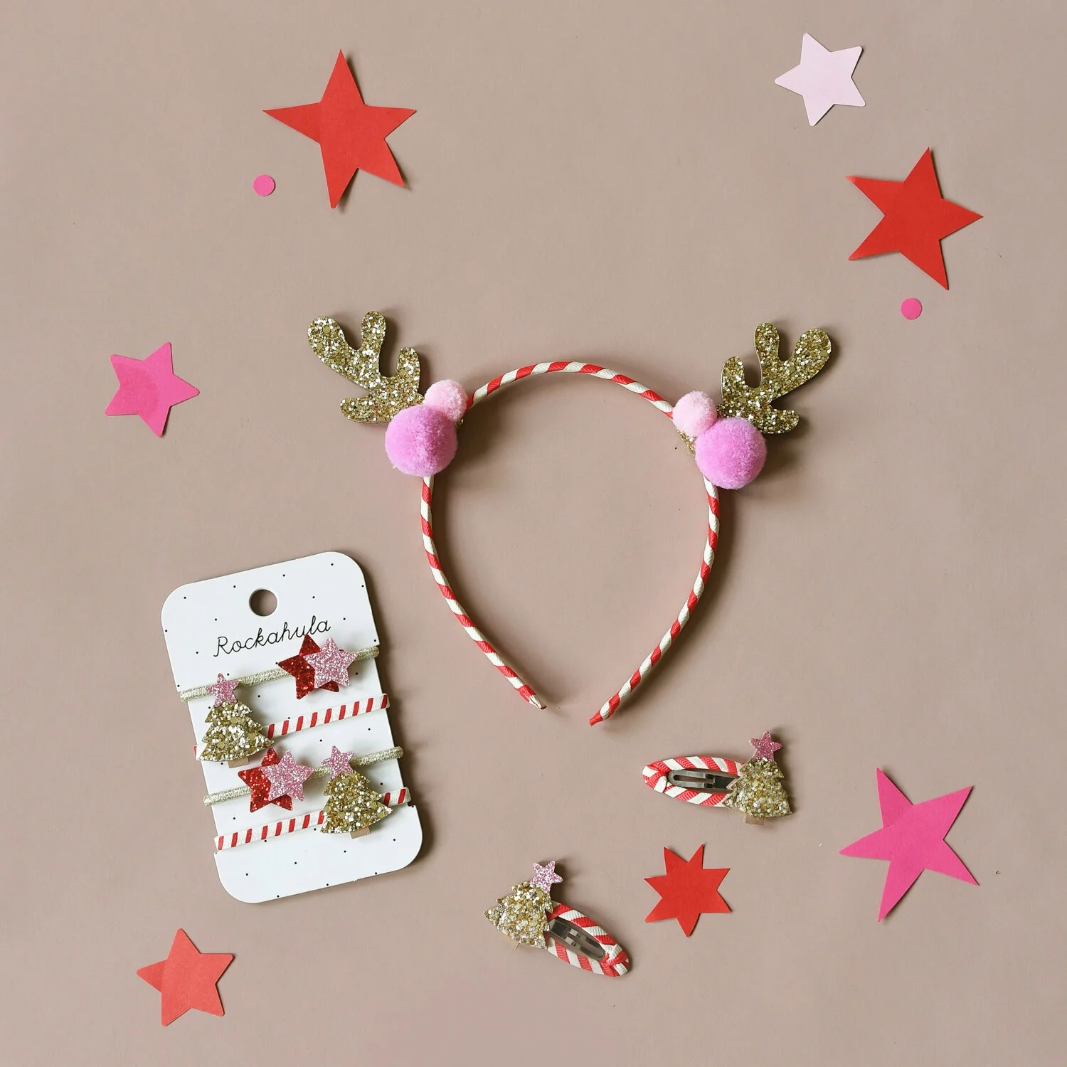 Stripy christmas tree clips | Rockahula - Image 2