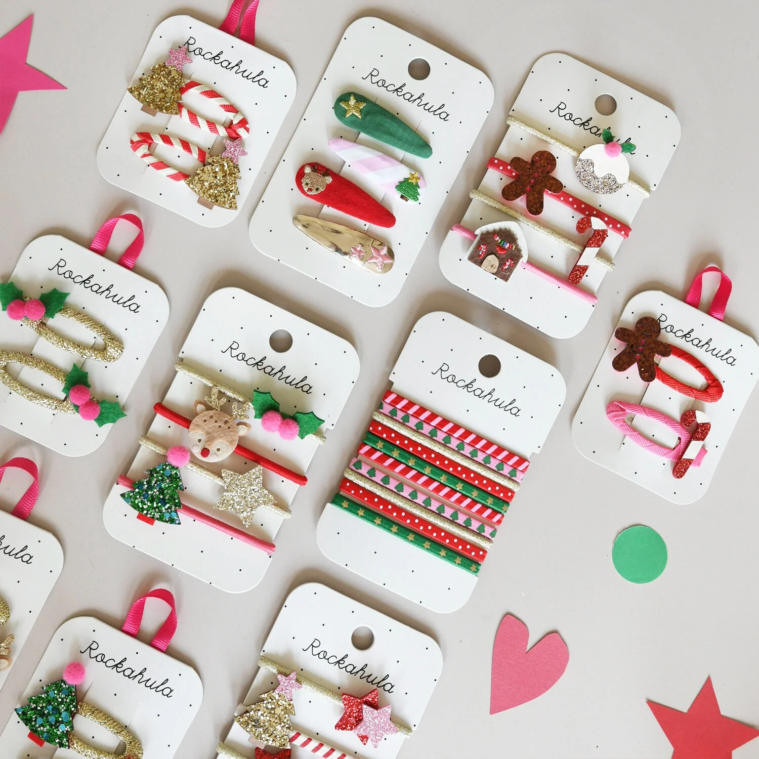 Stripy christmas tree clips | Rockahula - Image 3