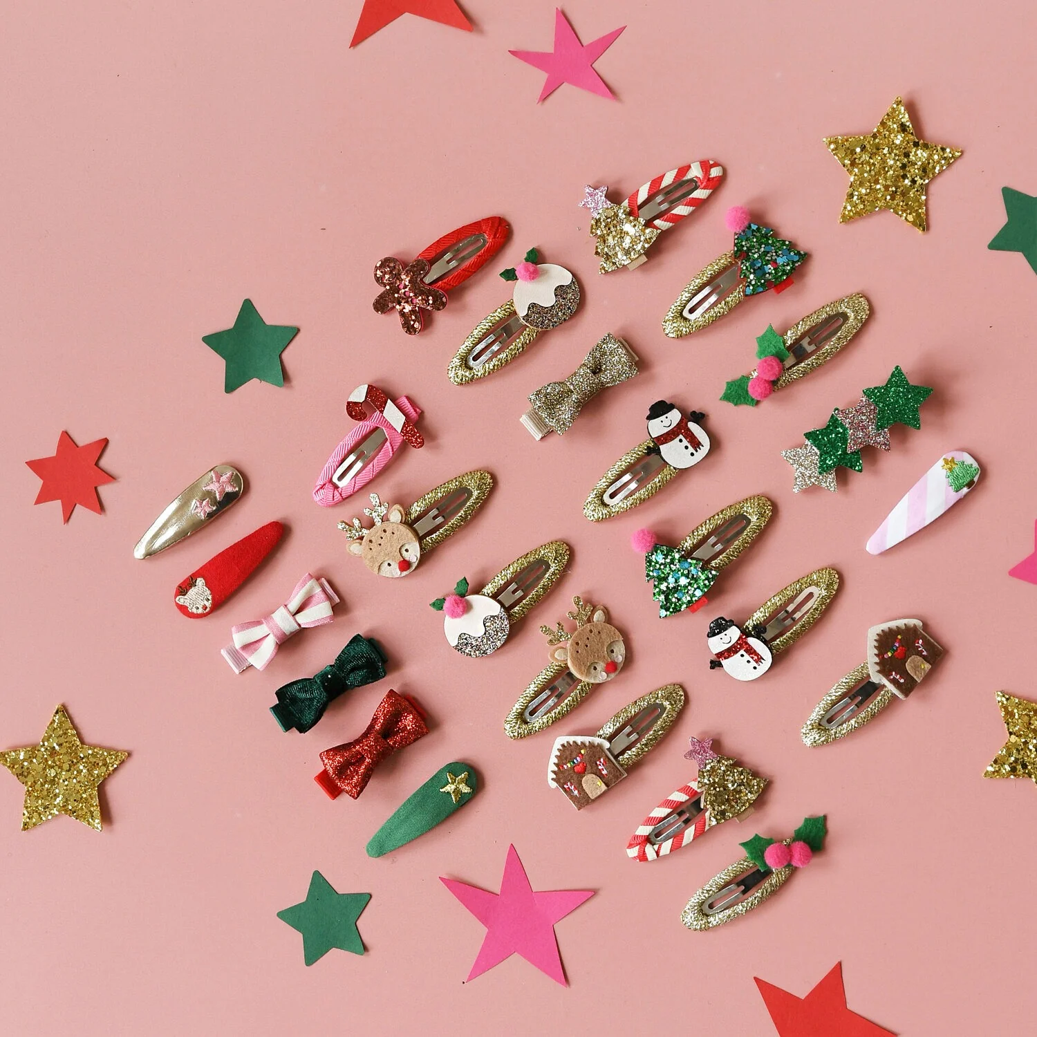 Stripy christmas tree clips | Rockahula - Image 4