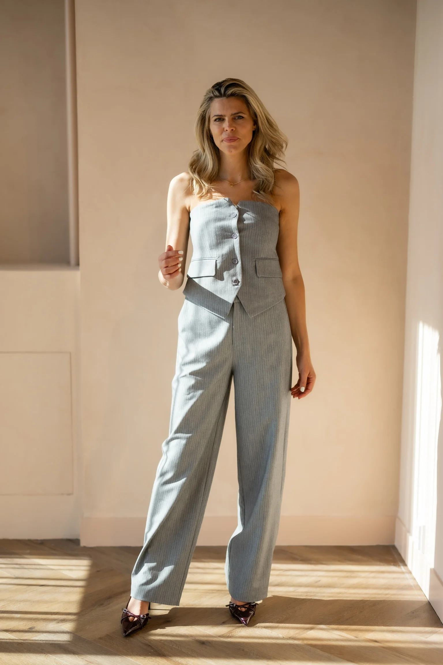 Suit corset Steijn | Light grey | Refined Department - Image 13