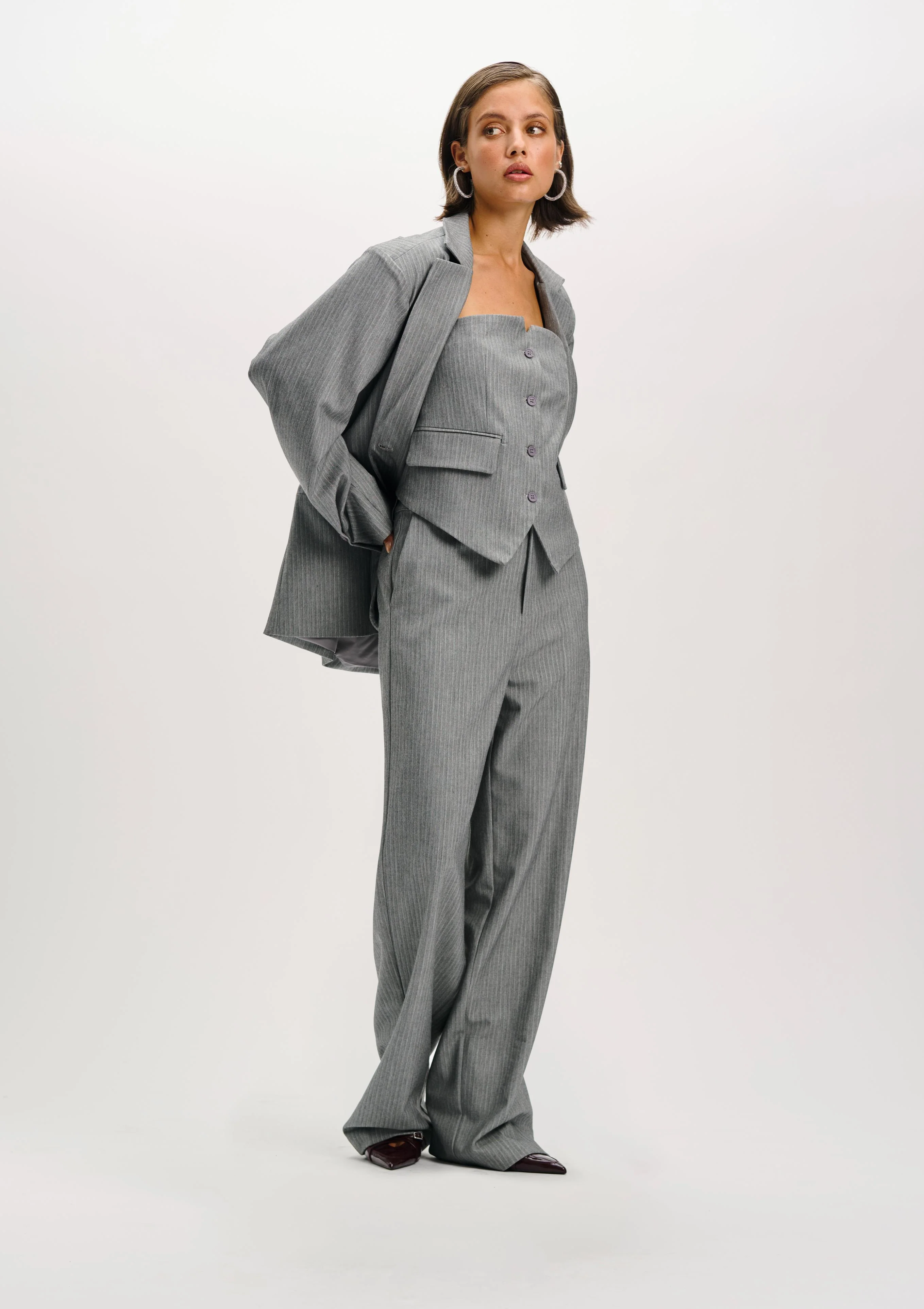 Suit corset Steijn | Light grey | Refined Department - Image 2