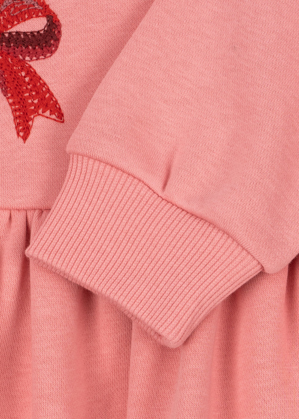 Sweat dress Lou bow | Strawberry ice | Konges Slojd - Image 4