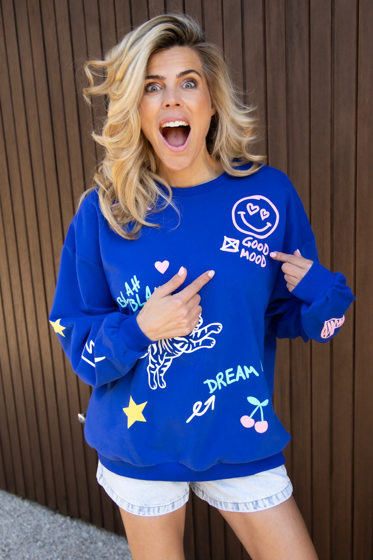 Sweater Dream on | Blue | Studio Poespas - Image 3