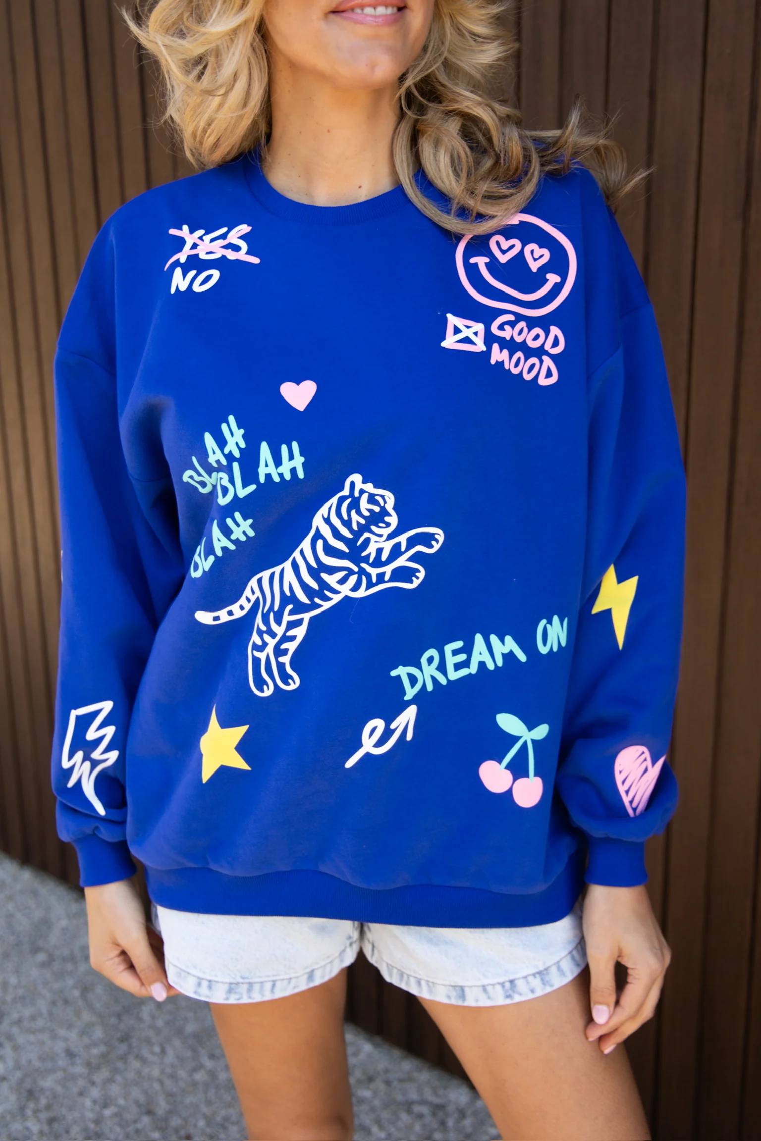 Sweater Dream on | Blue | Studio Poespas - Image 5
