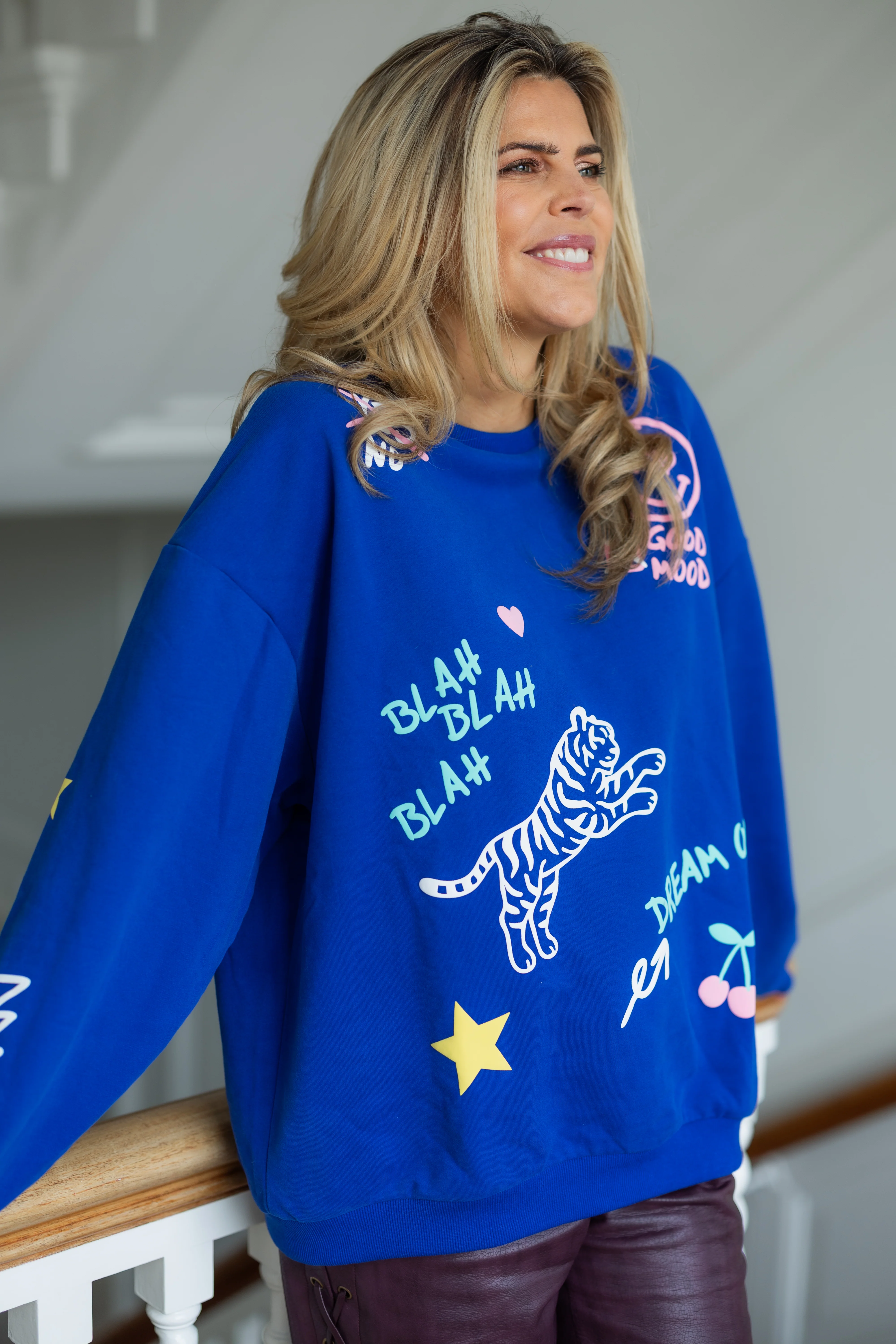 Sweater Dream on | Blue | Studio Poespas - Image 7