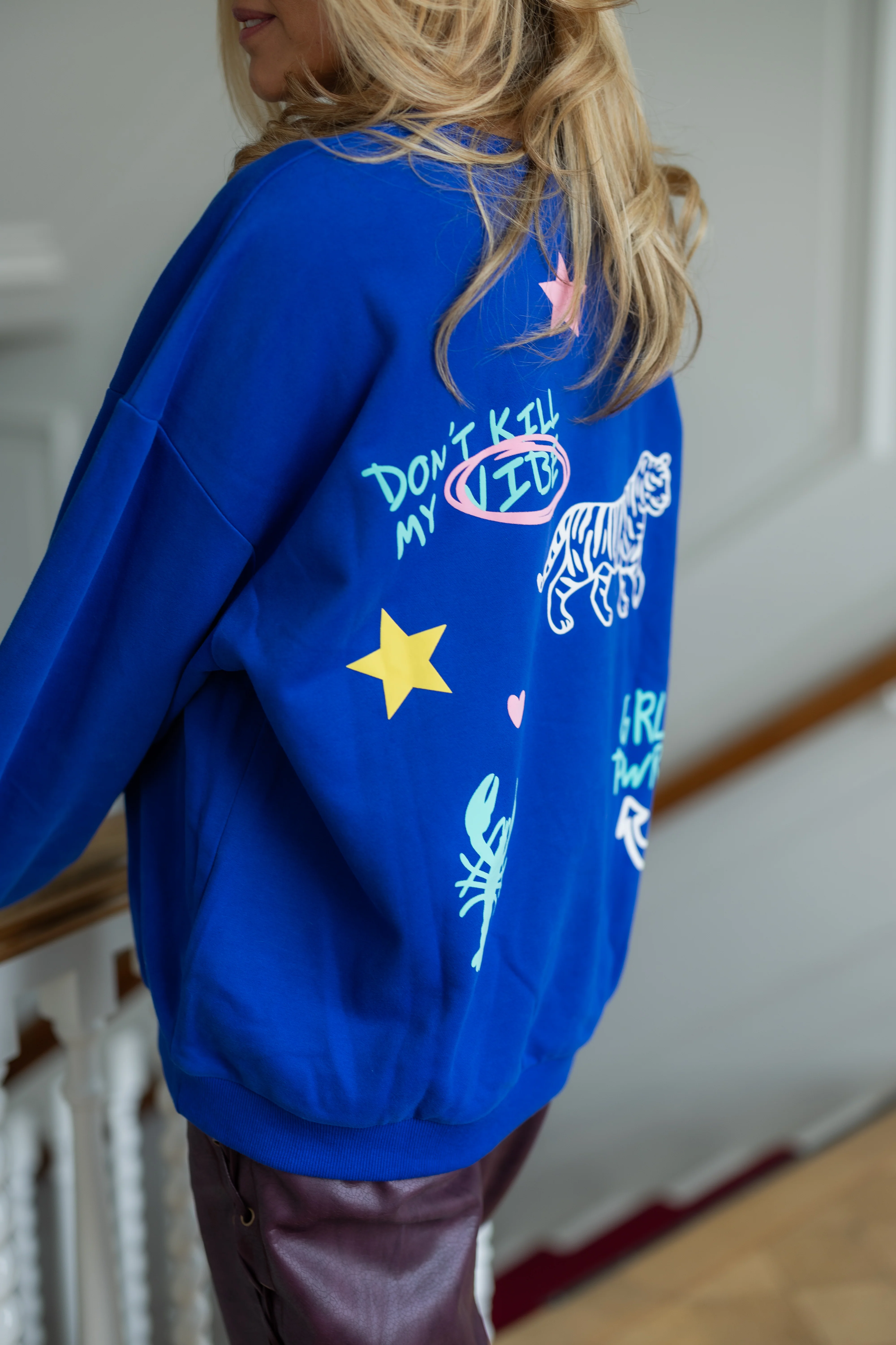 Sweater Dream on | Blue | Studio Poespas - Image 8