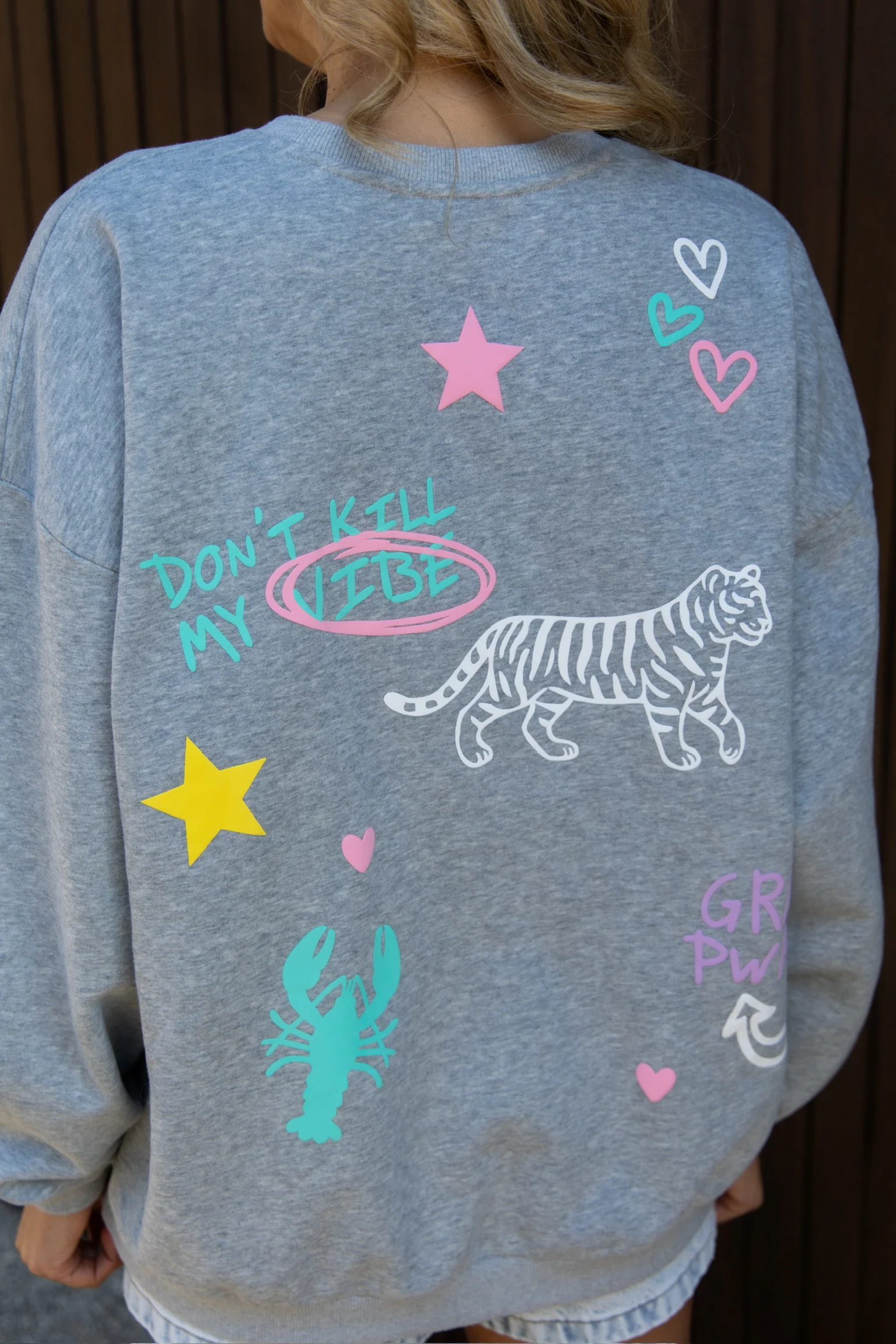 Sweater Dream on | Grey | Studio Poespas - Image 9