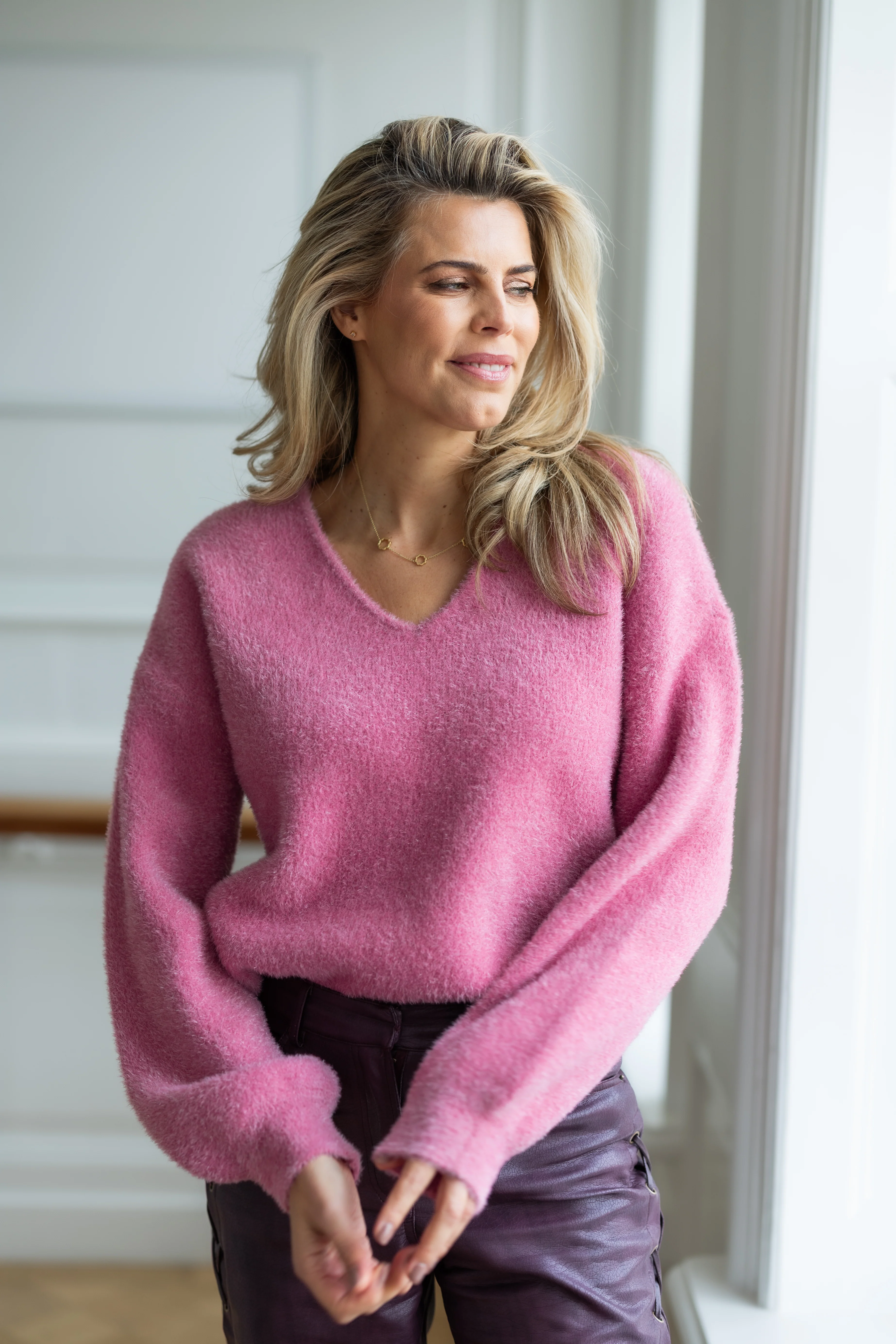 Sweater Fluffy | Framboise | Studio Poespas - Image 8