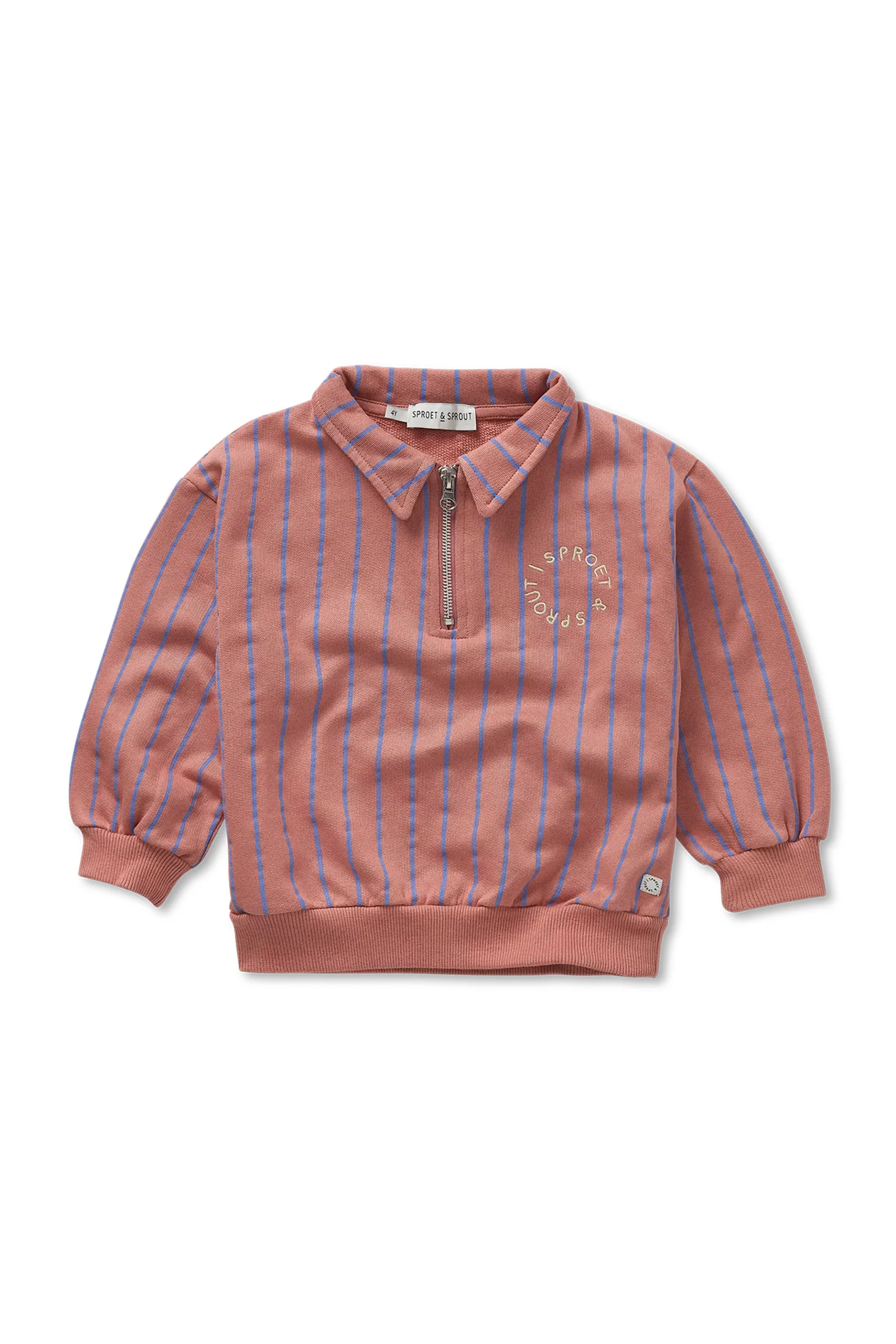 Sweatshirt collar zip | Rose dawn | Sproet & Sprout - Image 2