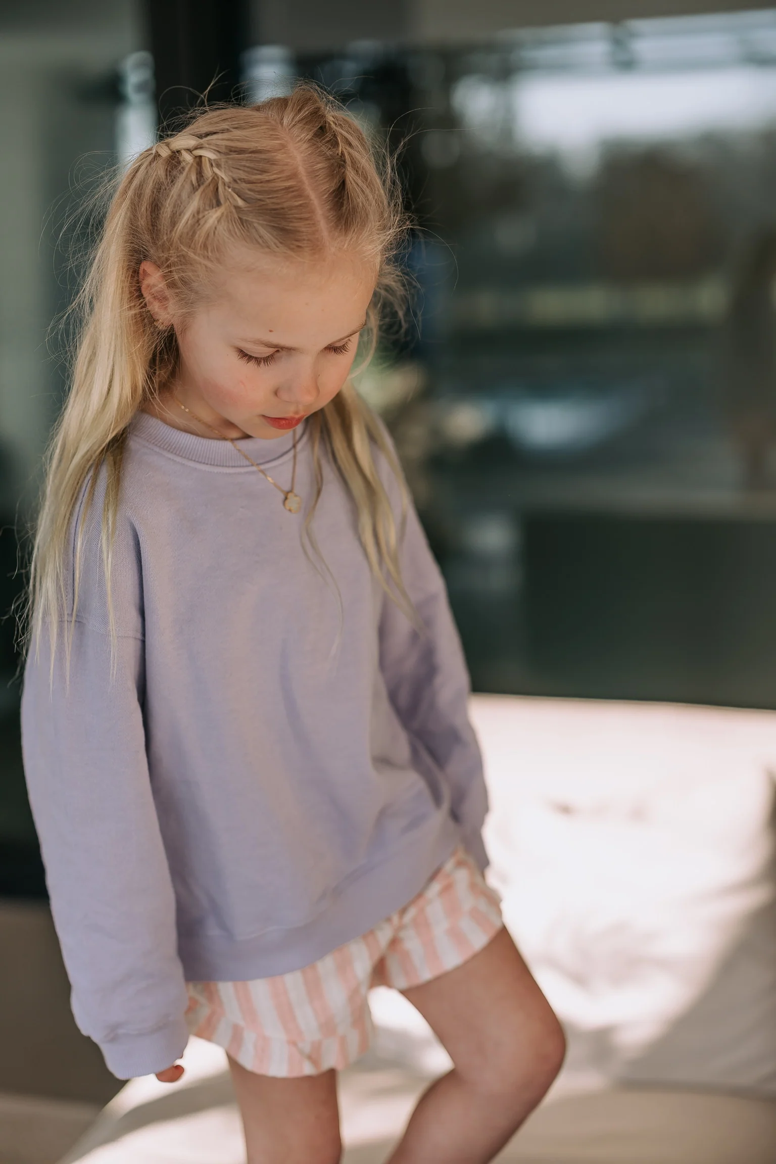 Sweatshirt | Purple heather | En Fant - Image 5