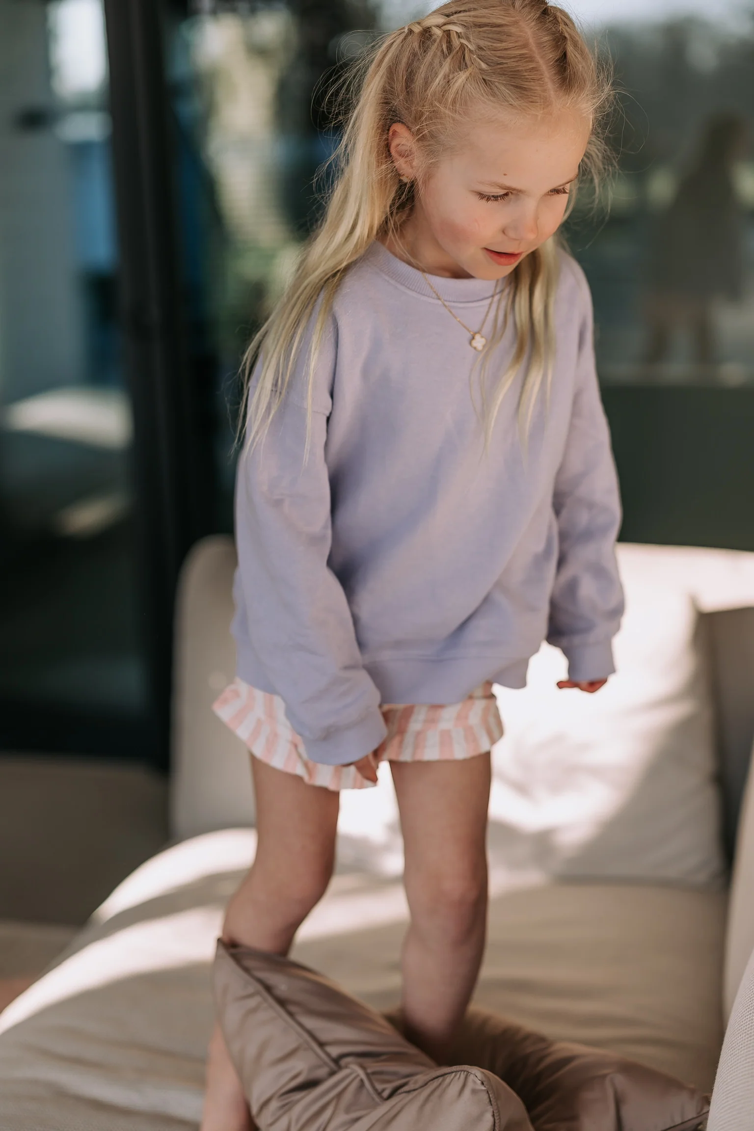 Sweatshirt | Purple heather | En Fant - Image 6