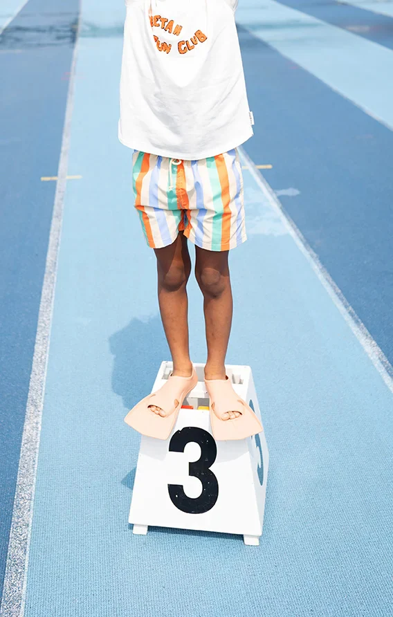 Swim shorts multi stripes | Sand | Sproet & Sprout - Image 2