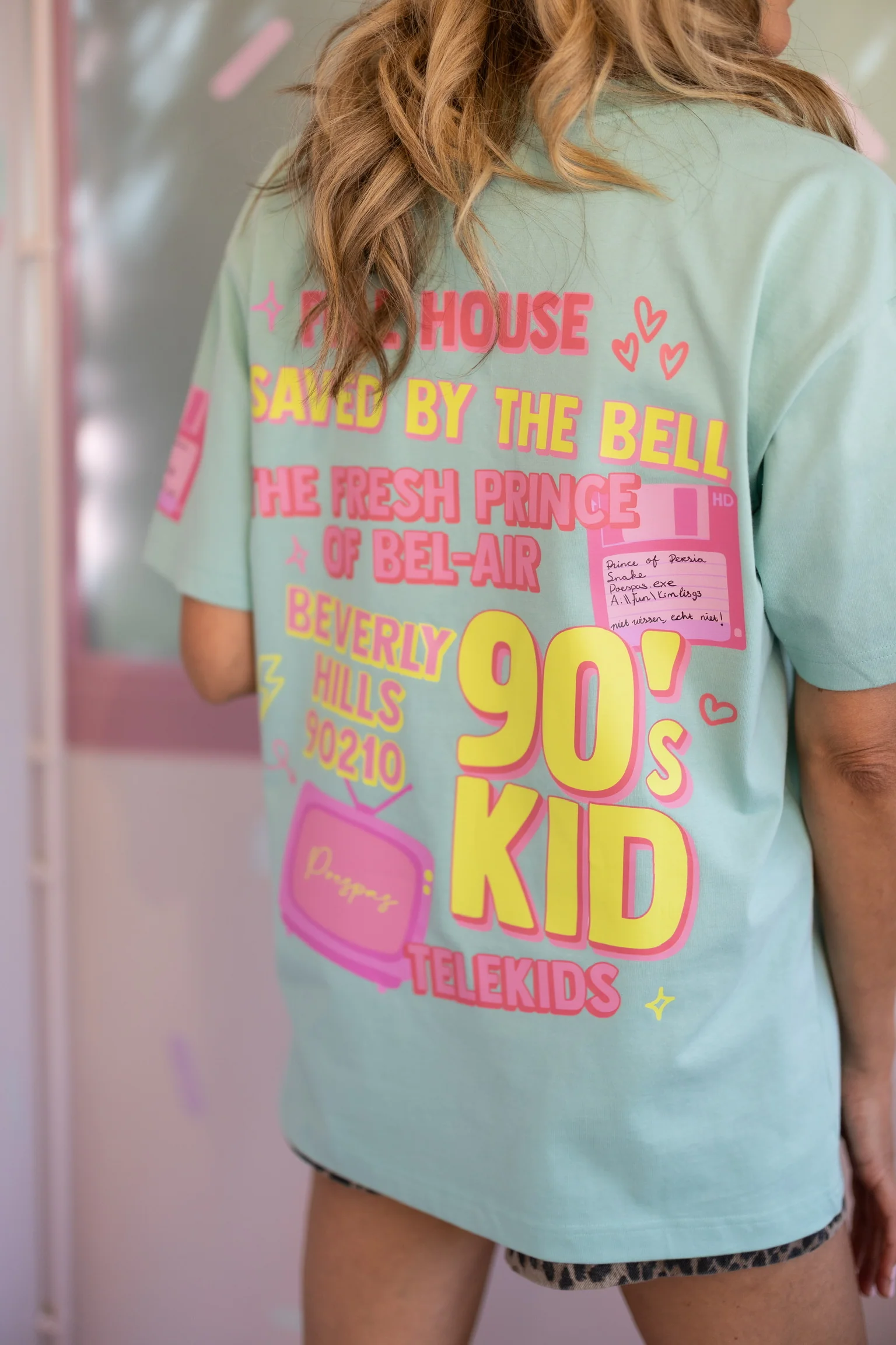 T-Shirt 90's Kid | Mint | Studio Poespas - Image 4