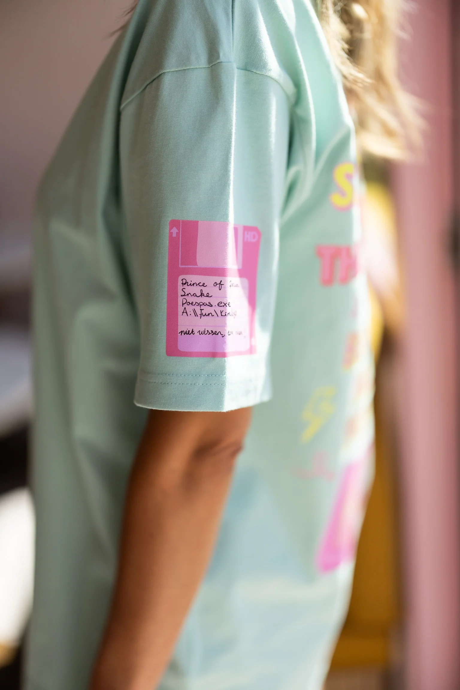 T-Shirt 90's Kid | Mint | Studio Poespas - Image 5