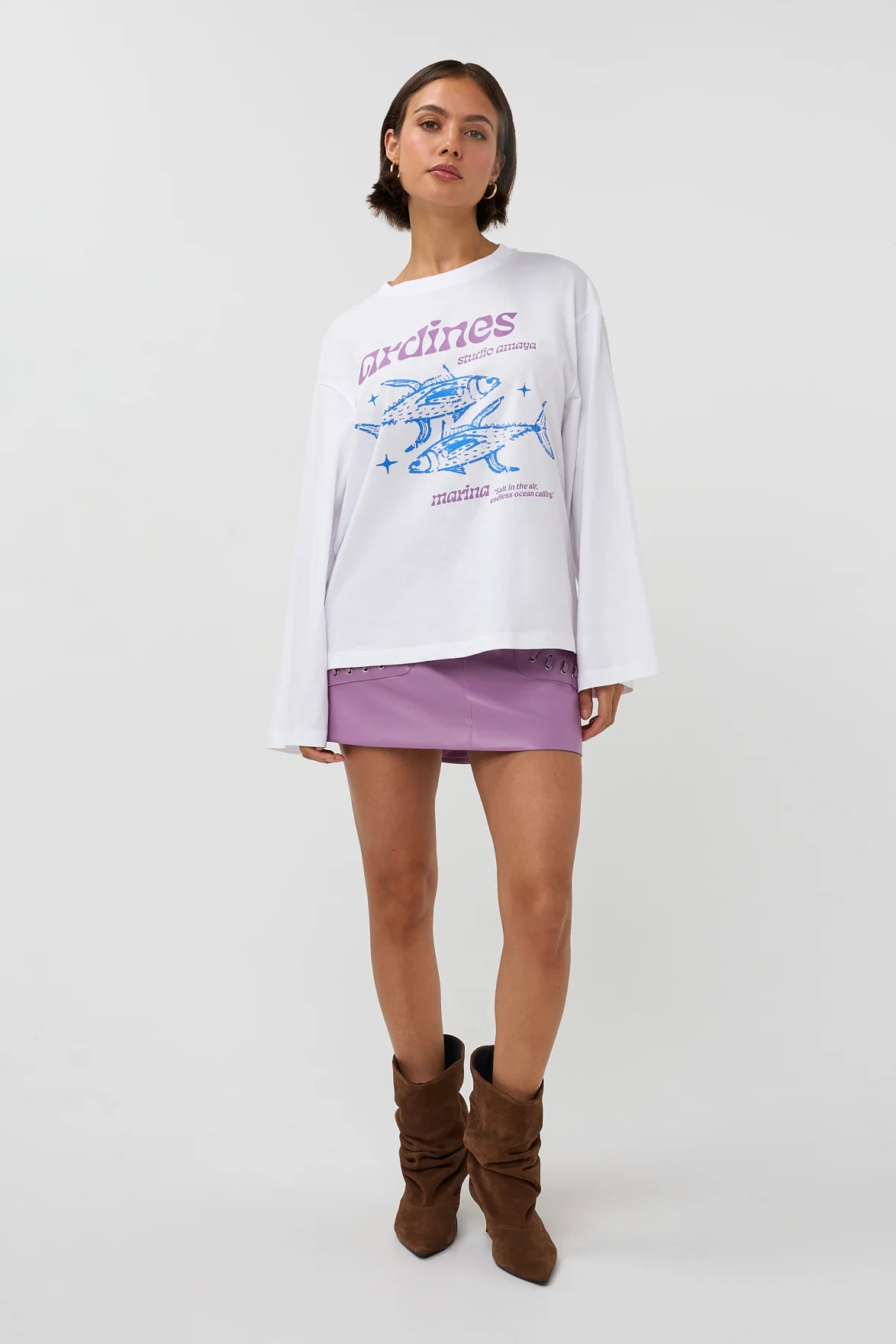 T-shirt Sardines | White | Studio Amaya - Image 10