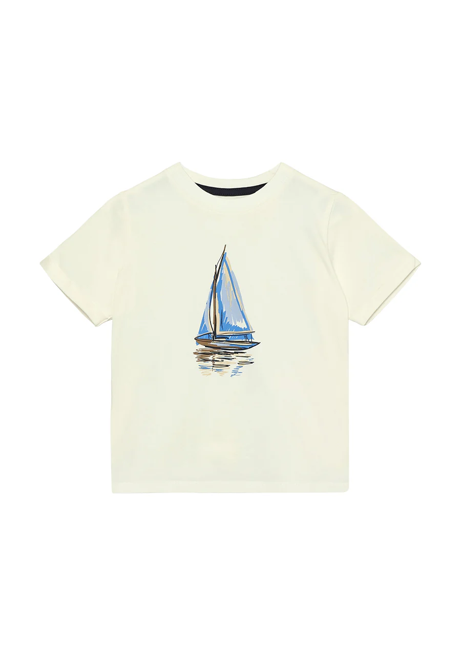 T-shirt short sleeve | Egret | En Fant - Image 3