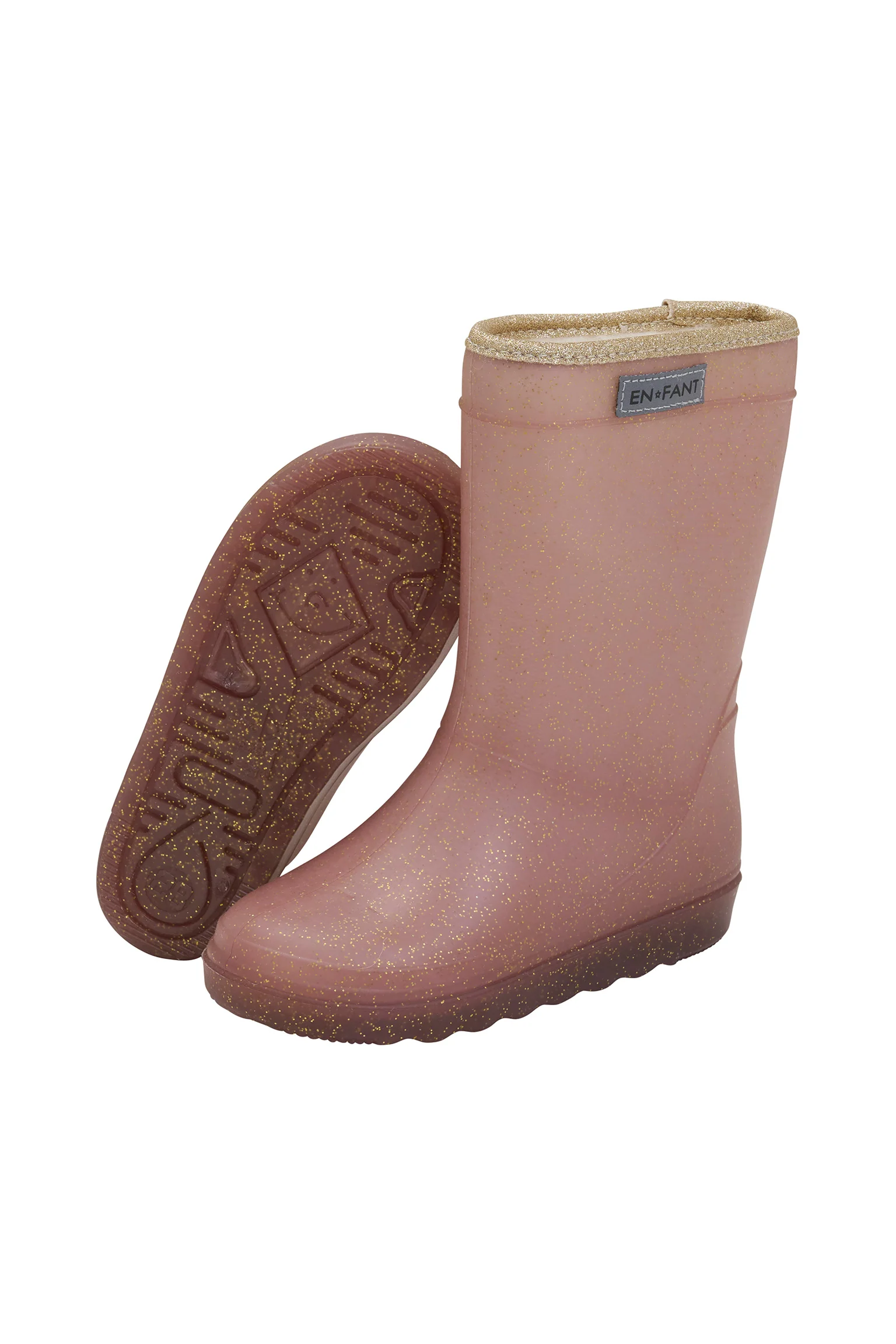 Thermo boots glitter | Rose taupe | En Fant - Image 2