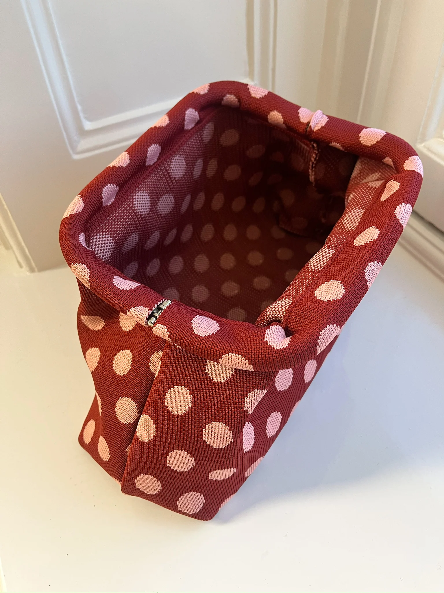 Toilettas dots | rood/lichtroze - Image 3