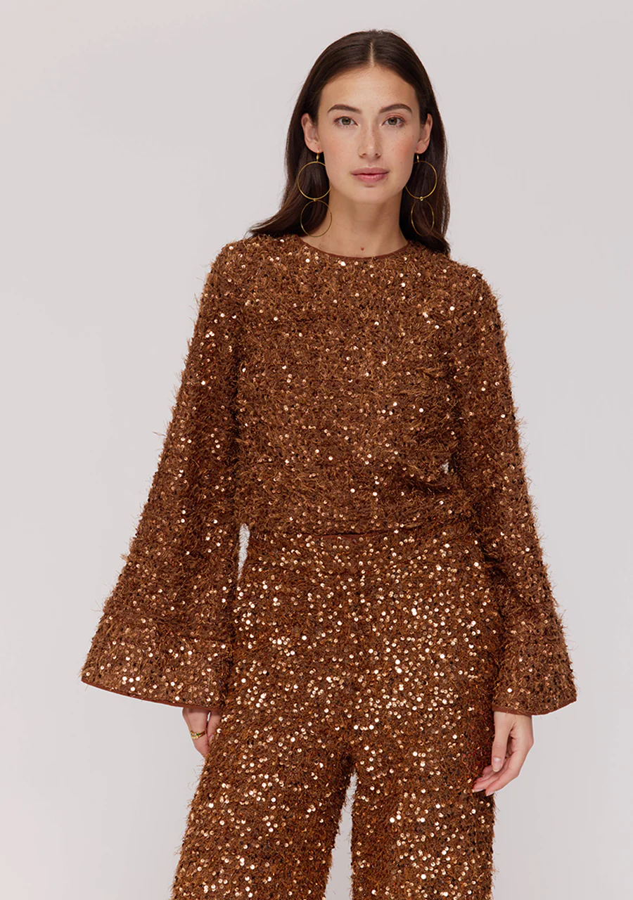 Top Cath | Bronze sequin | Harper & Yve - Image 4