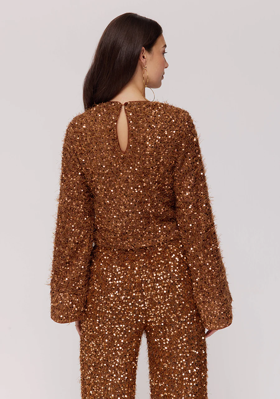 Top Cath | Bronze sequin | Harper & Yve - Image 5