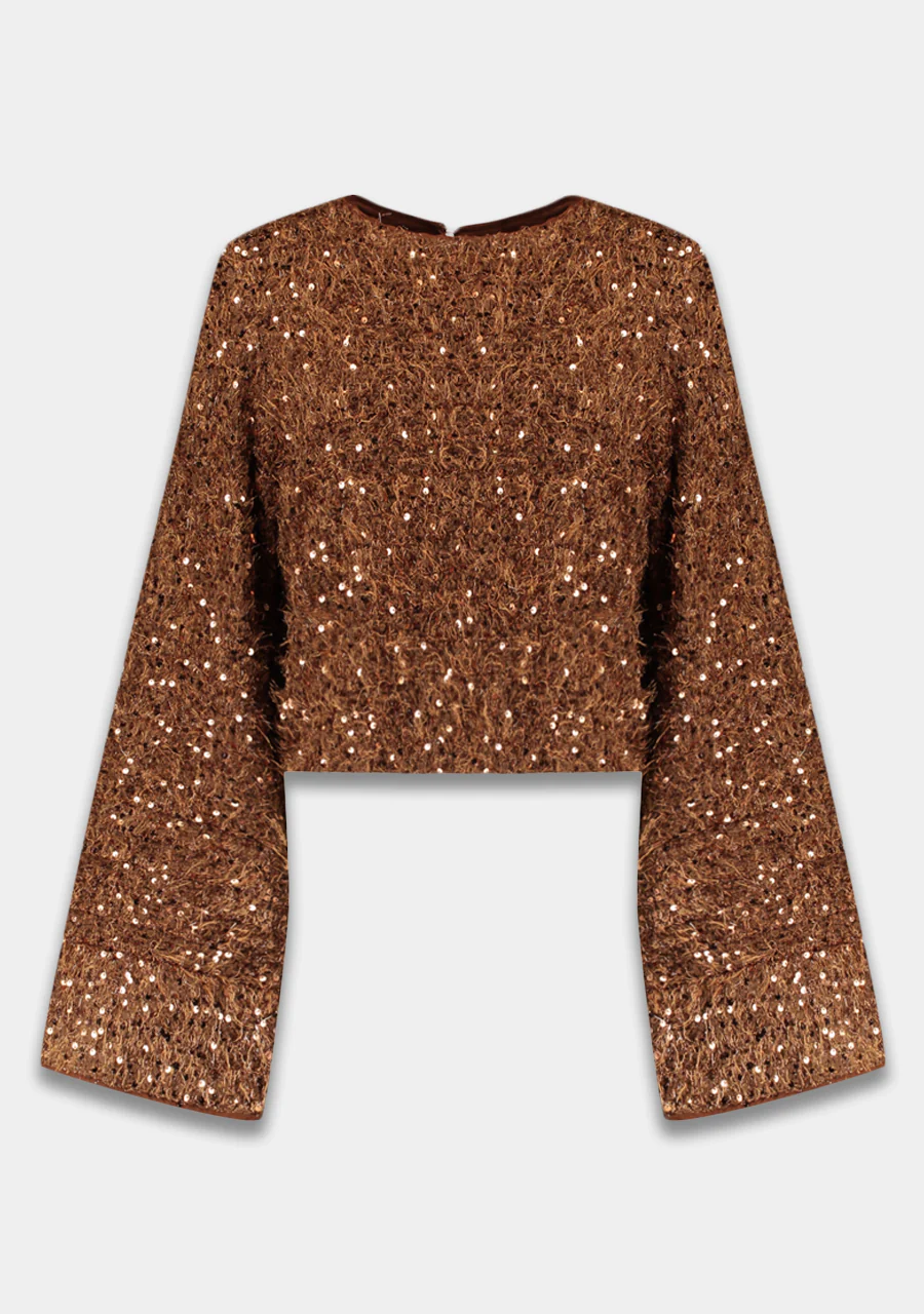 Top Cath | Bronze sequin | Harper & Yve - Image 8