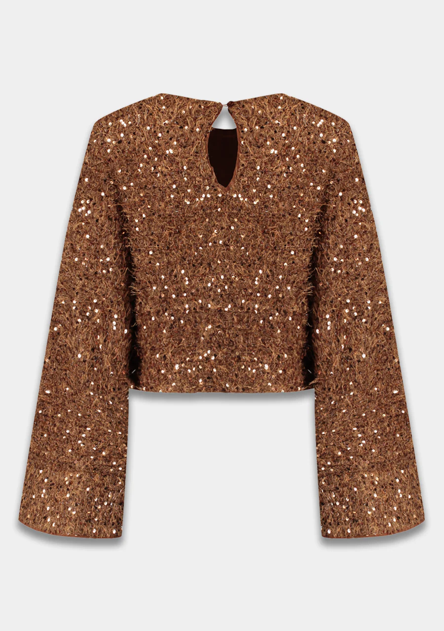 Top Cath | Bronze sequin | Harper & Yve - Image 9