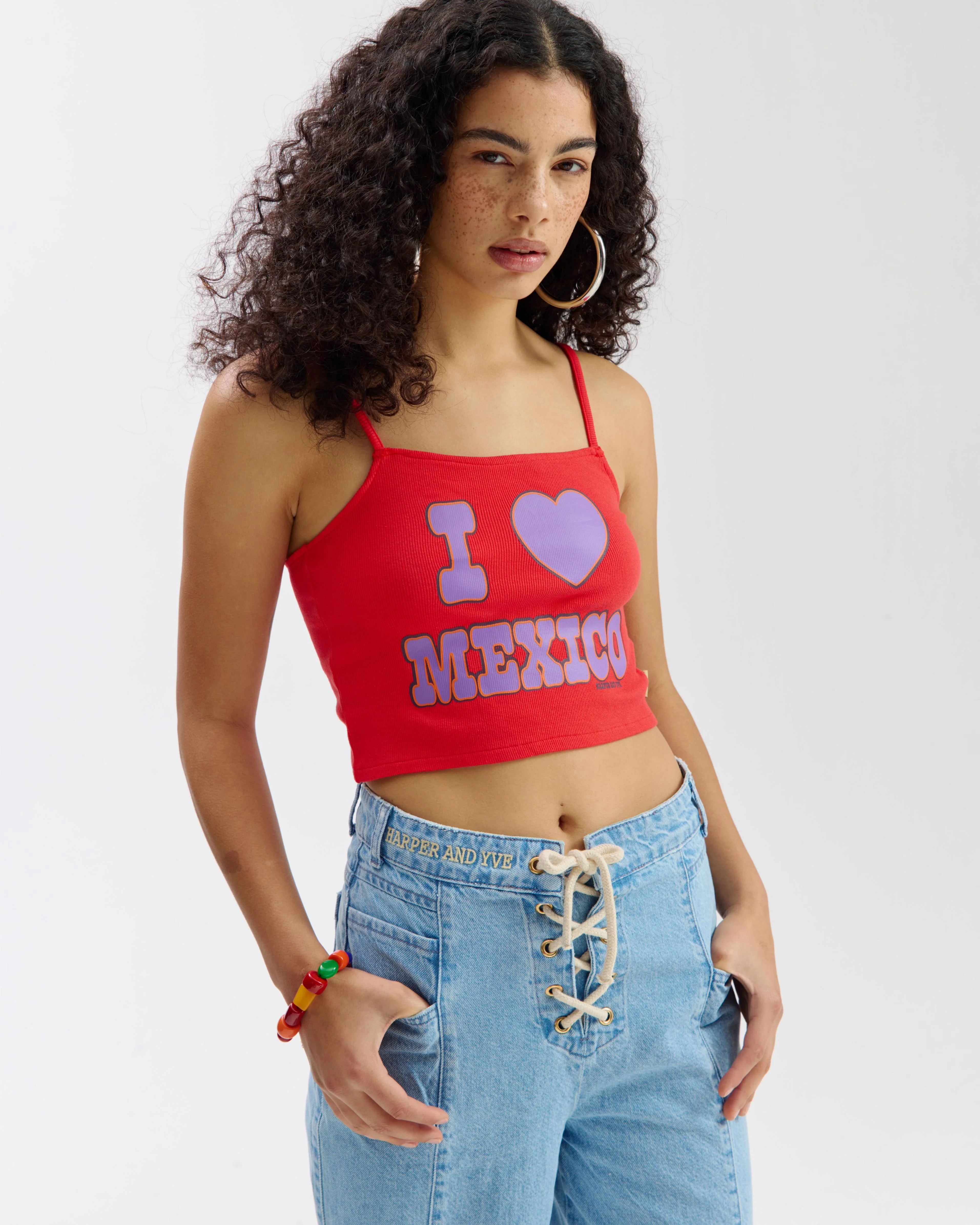 Top I Love Mexico | Poppy red | Harper & Yve - Image 4