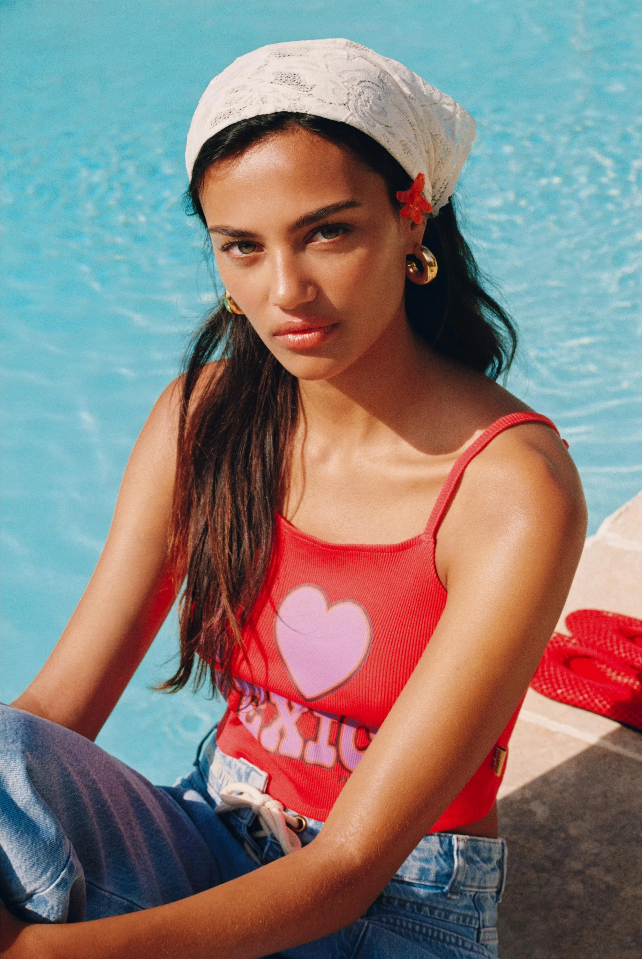 Top I Love Mexico | Poppy red | Harper & Yve - Image 5