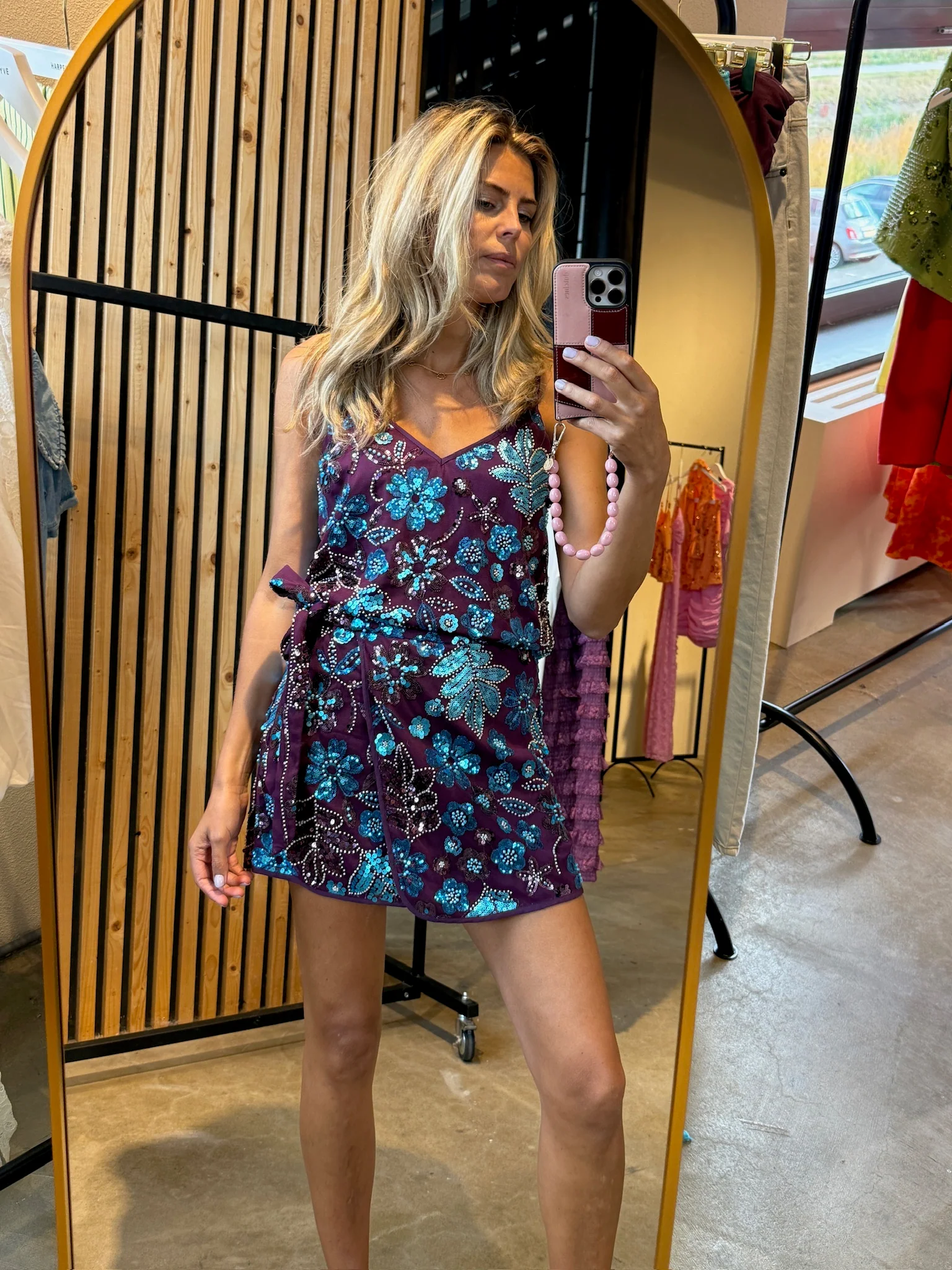 Top Romy | Cassis blue sequin | Harper & Yve - Image 4