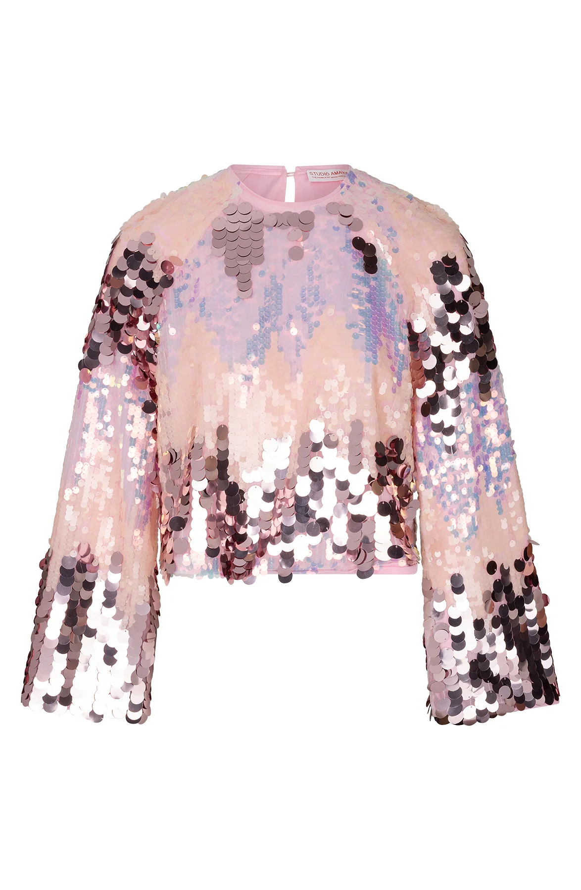 Top Sparkle | Multi print pink | Studio Amaya - Image 12