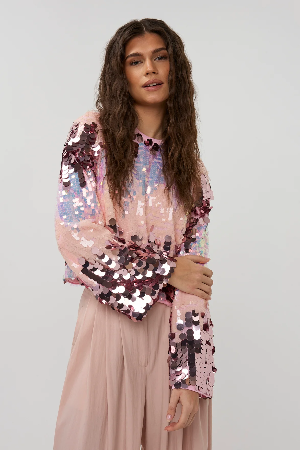 Top Sparkle | Multi print pink | Studio Amaya - Image 6