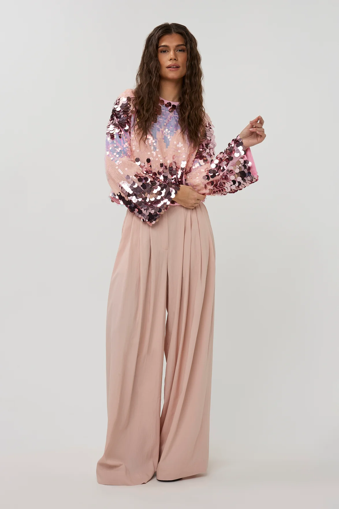 Top Sparkle | Multi print pink | Studio Amaya - Image 7