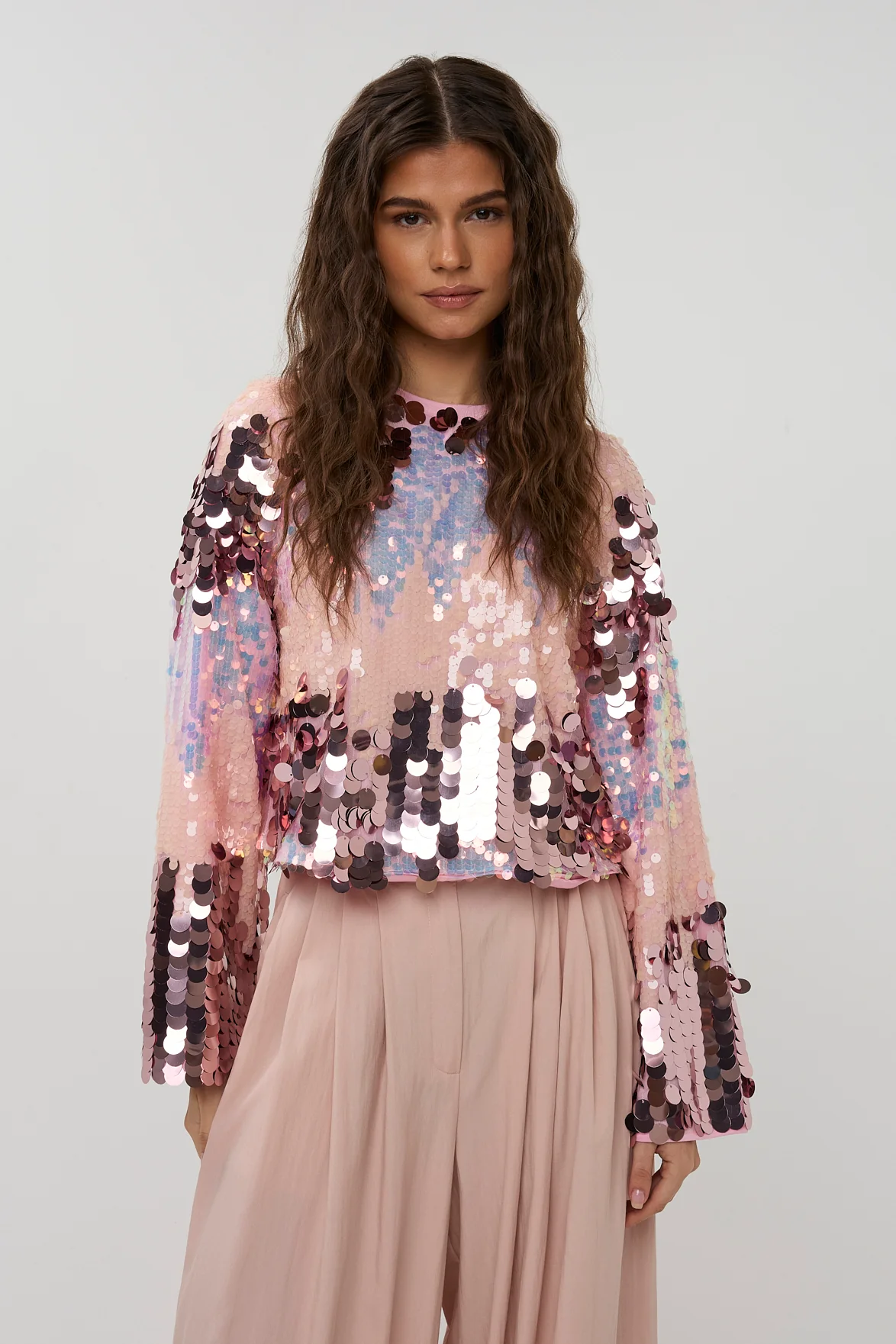 Top Sparkle | Multi print pink | Studio Amaya - Image 8